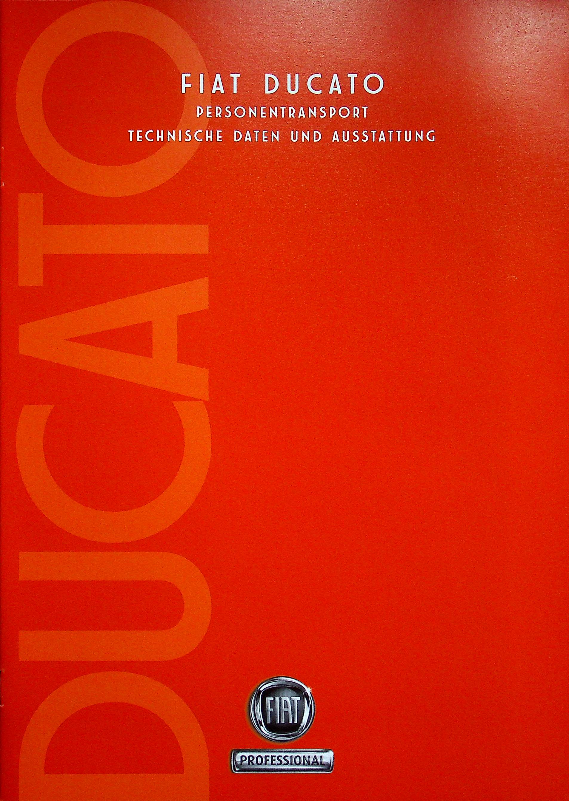 Fiat Ducato Personentr. - tech.Daten - Prospekt 07/2007