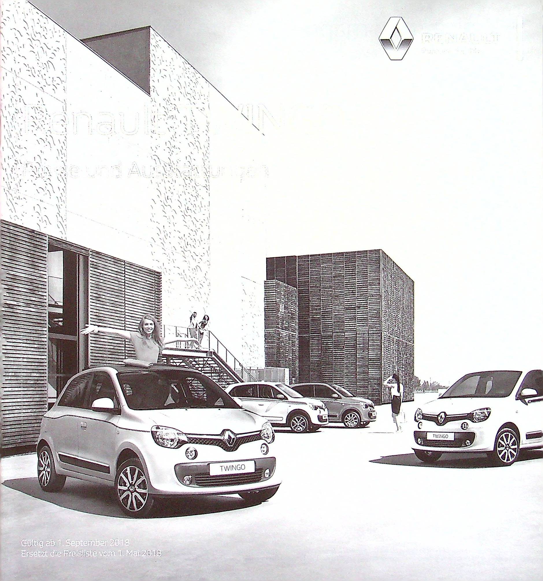 Renault Twingo - Preisliste & Extras - Prospekt 09/2018