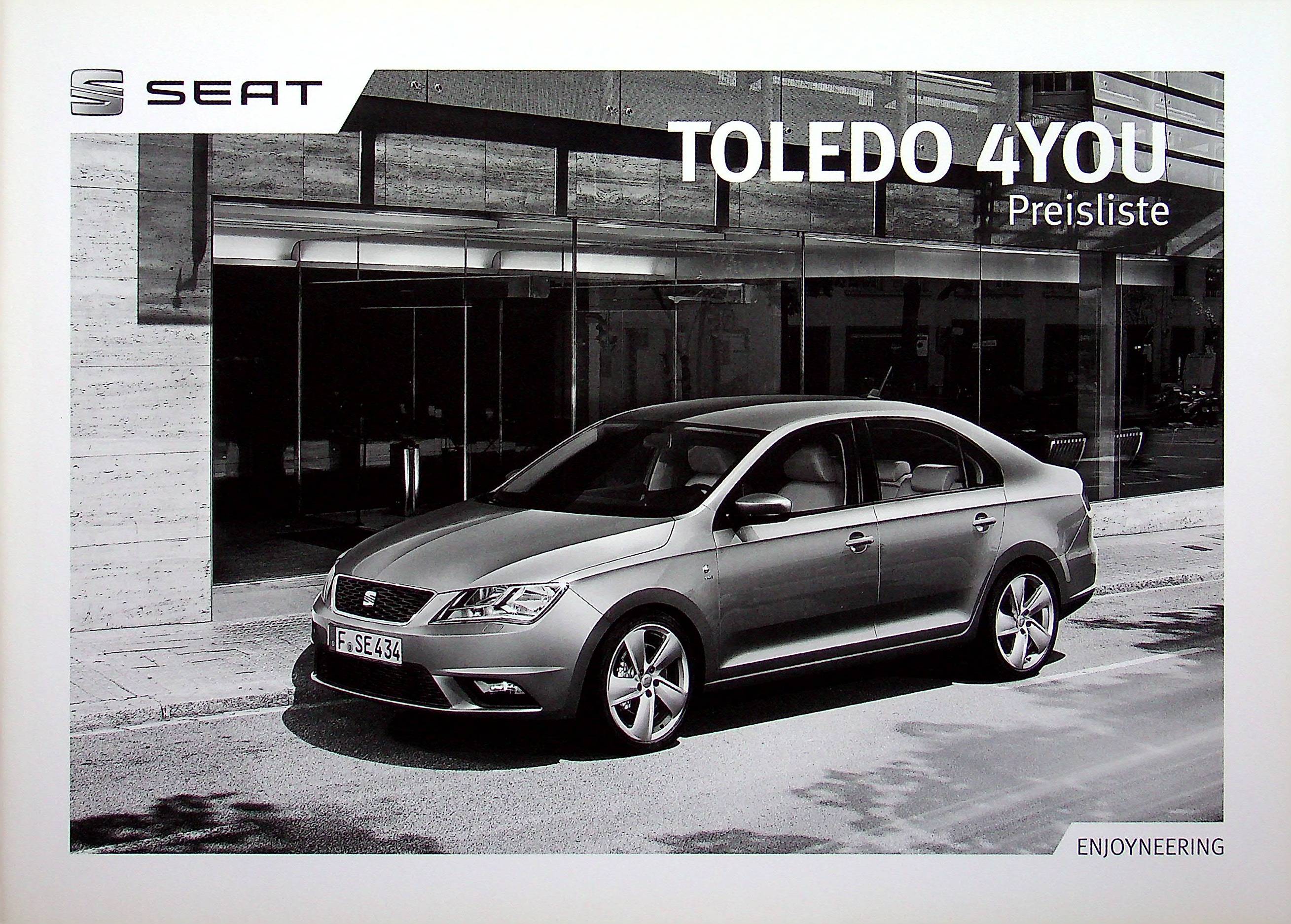 Seat Toledo - 4You - Preisliste & Extras - Prospekt 12/2013