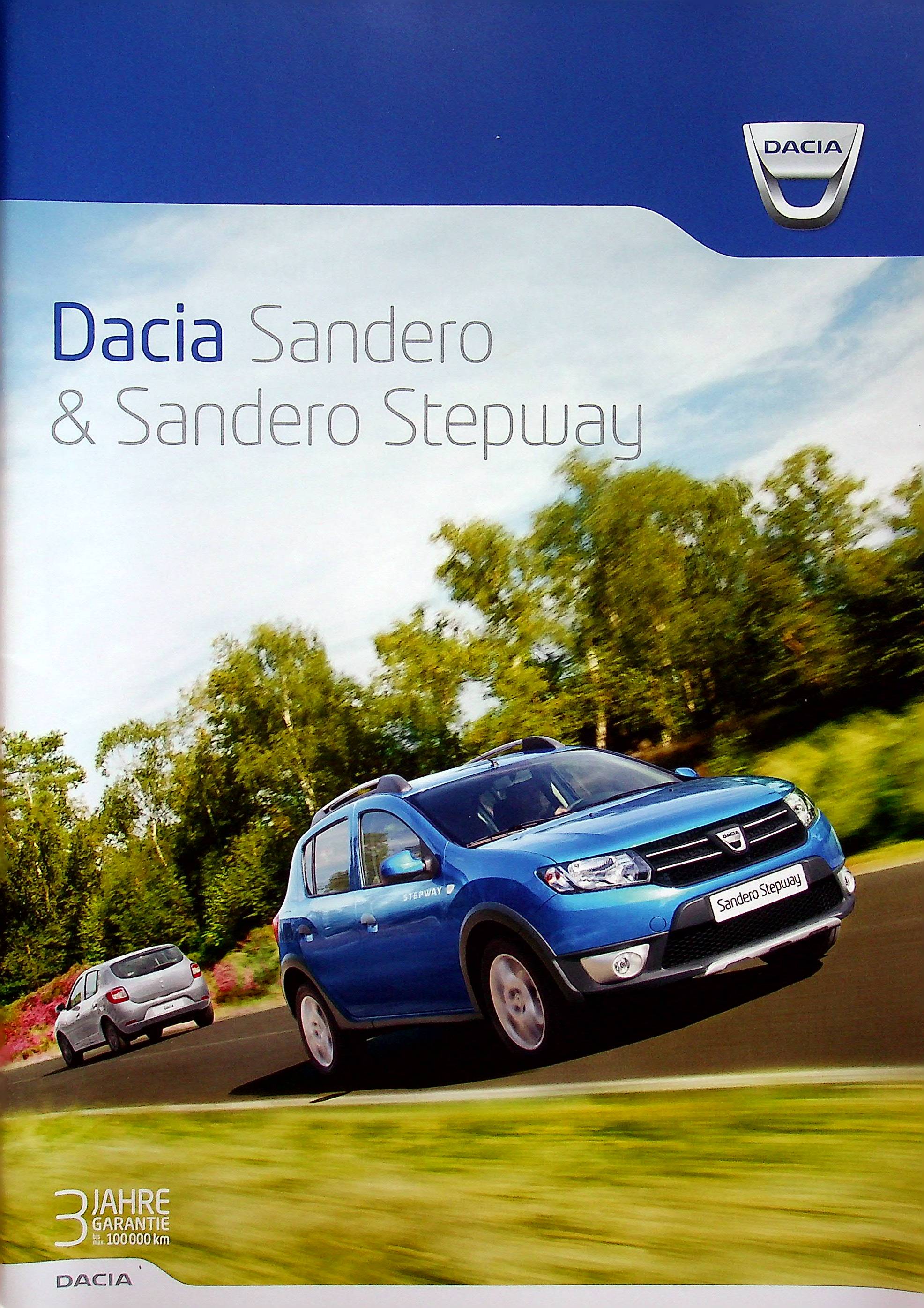 Dacia Sandero + Stepway Prospekt 12/2015