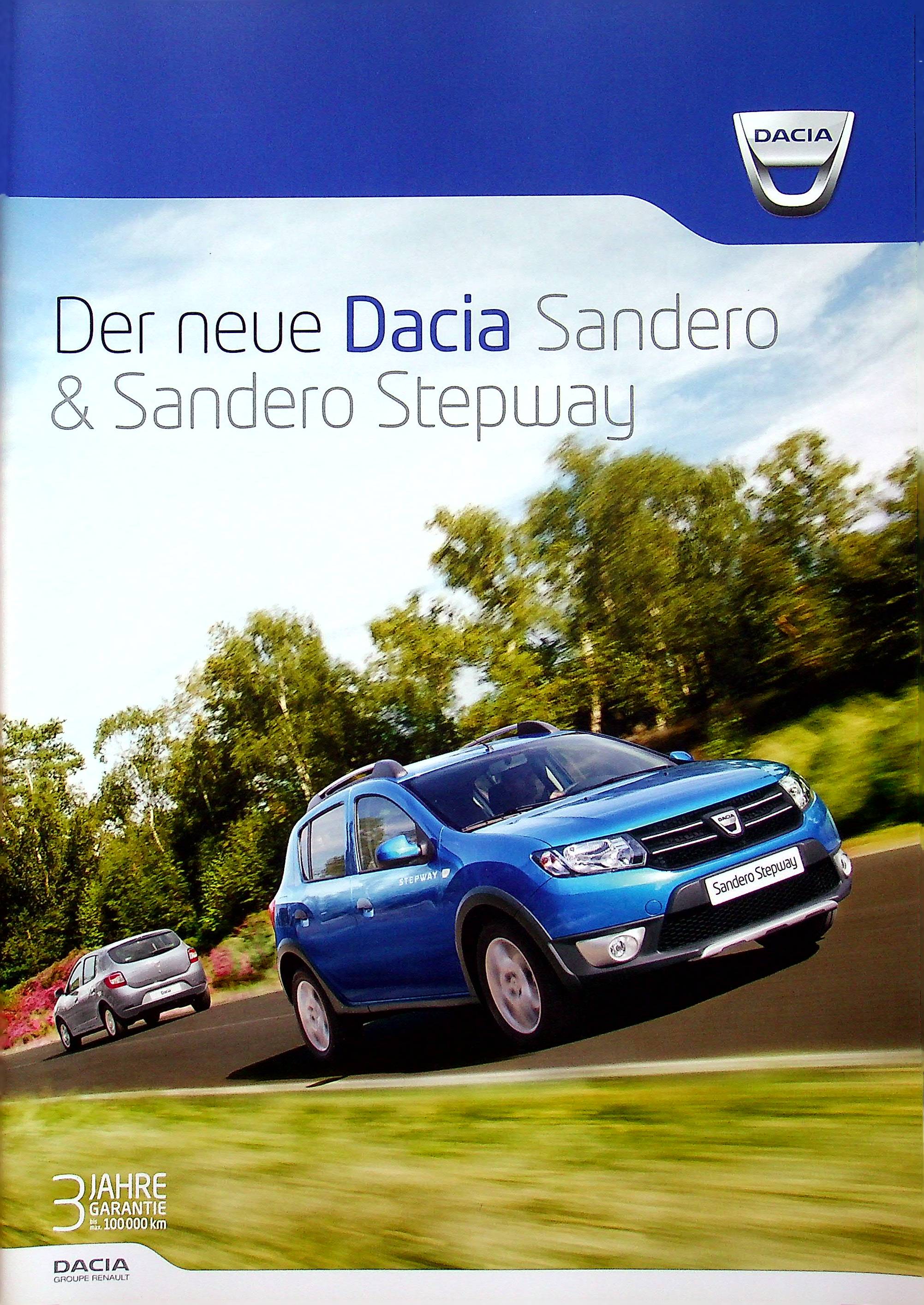 Dacia Sandero + Stepway Prospekt 12/2012