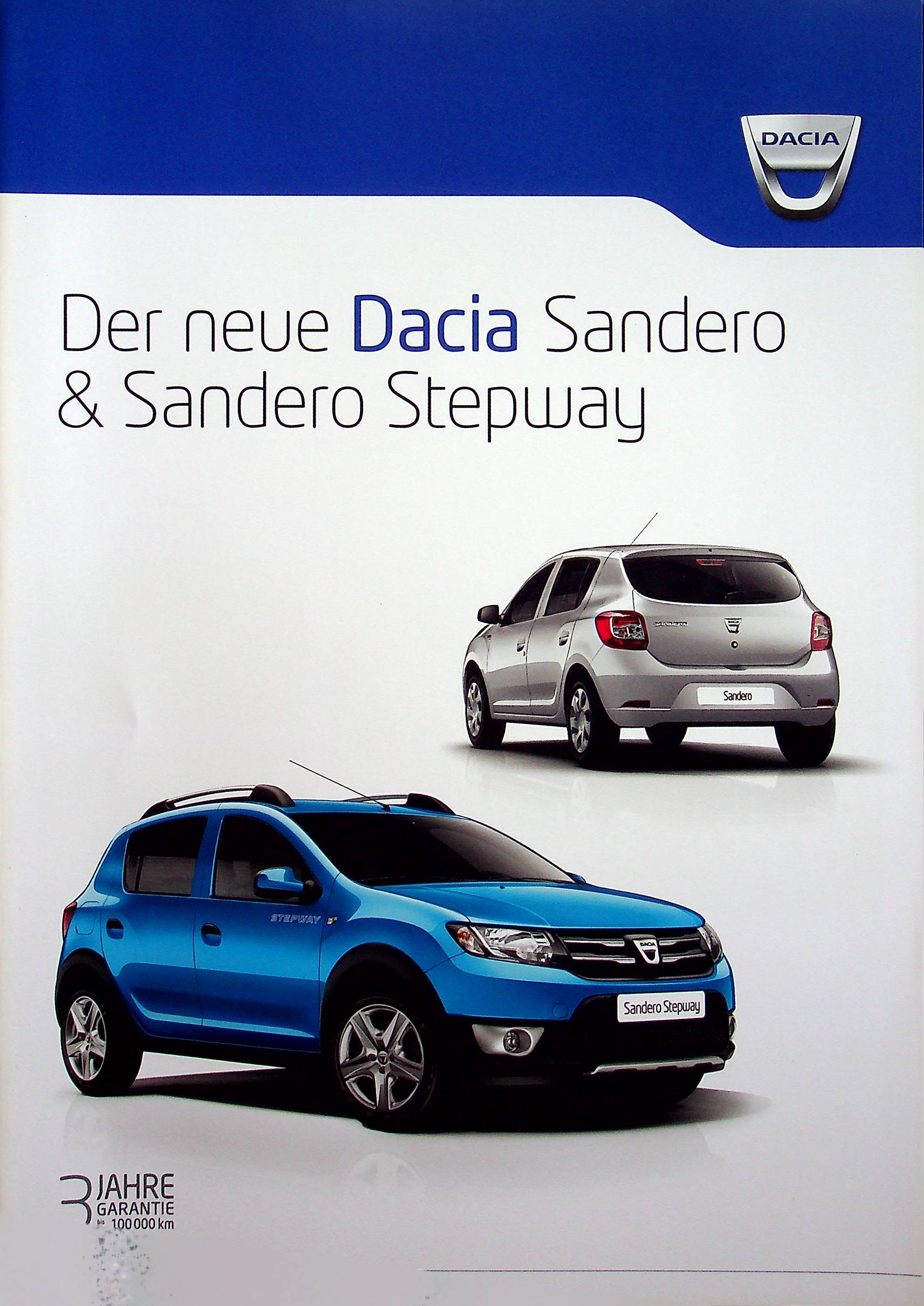 Dacia Sandero + Stepway Prospekt 09/2012