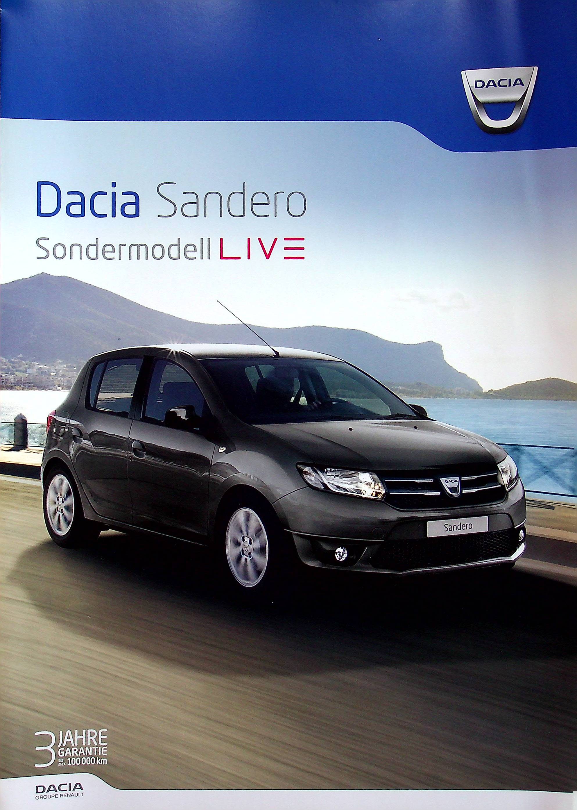 Dacia Sandero - Live - Prospekt 07/2014