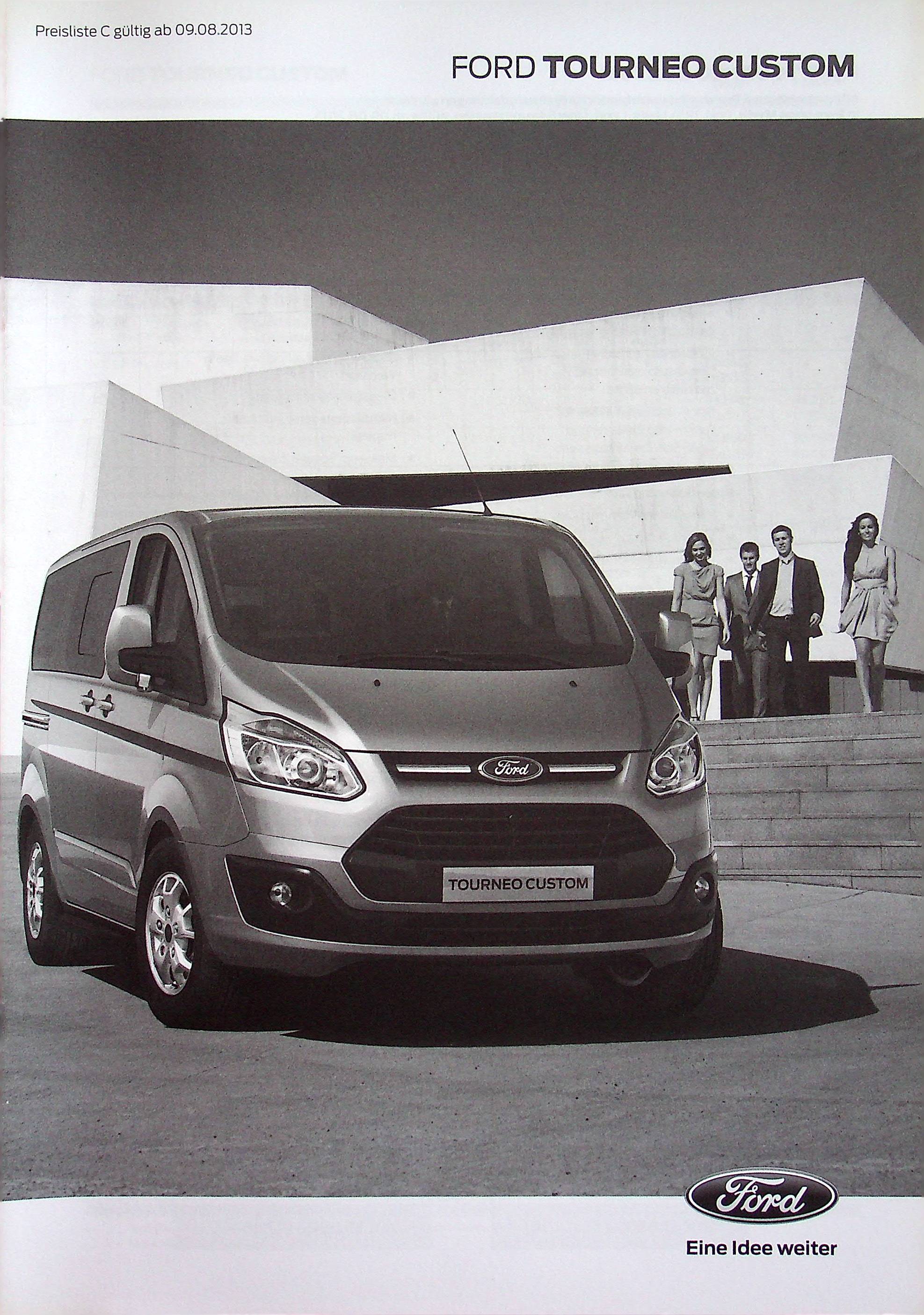 Ford Tourneo Custom - Preisliste & Extras - Prospekt 08/2013