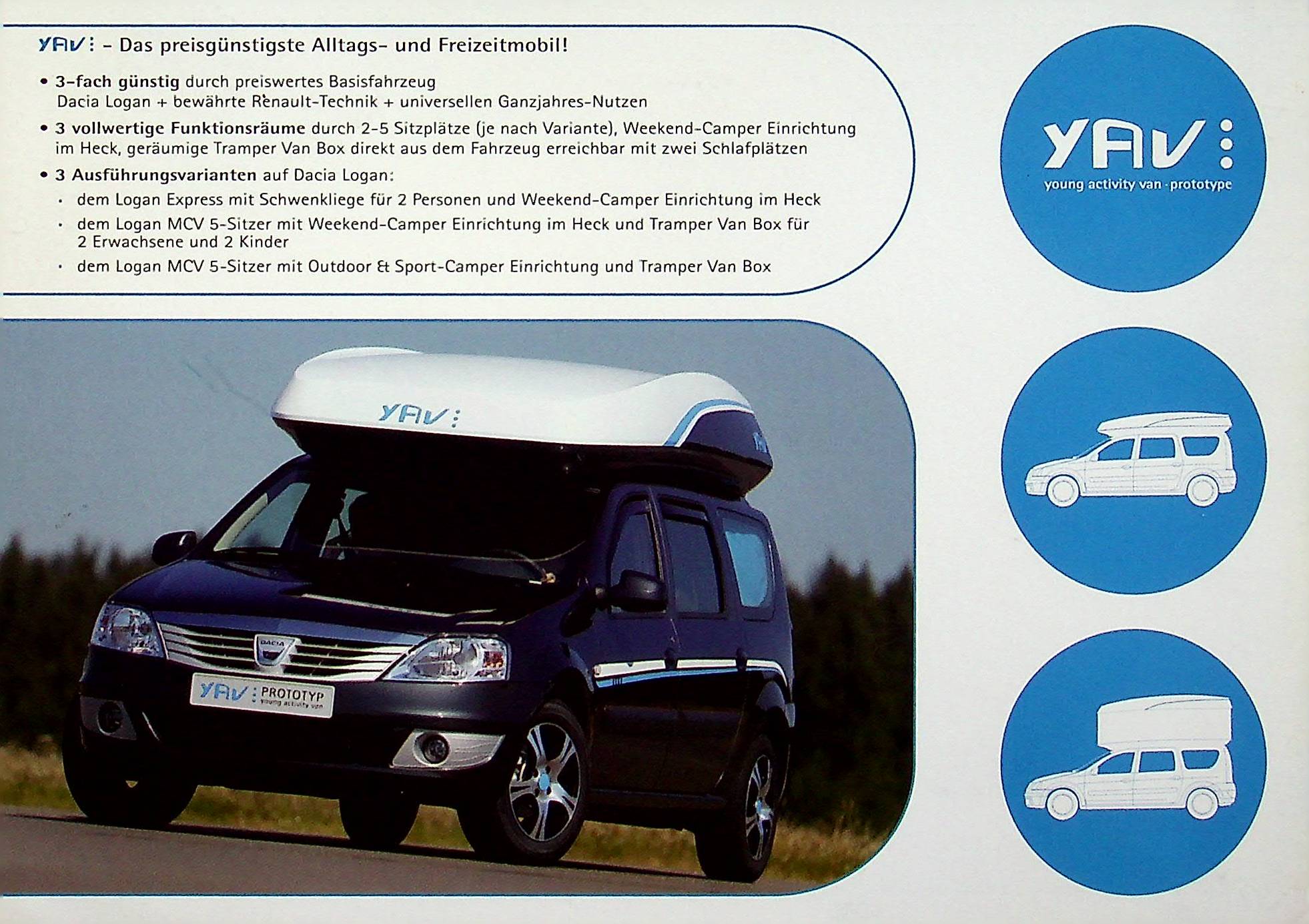 Dacia Logan MCV - YRV Freizeitmobil - Prospekt 200?
