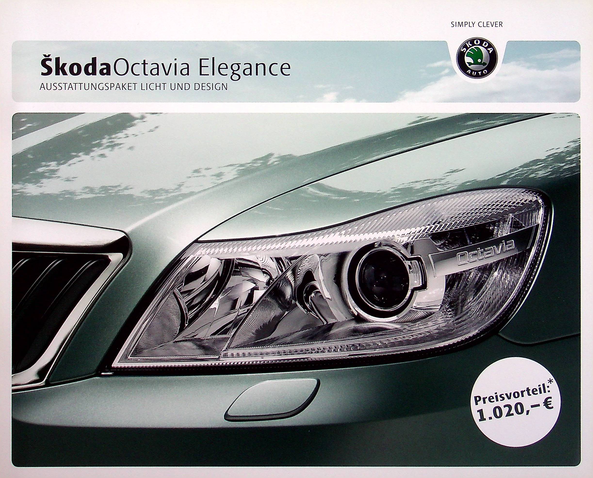 Skoda Octavia - Elegance Pakete - Prospekt 12/2009