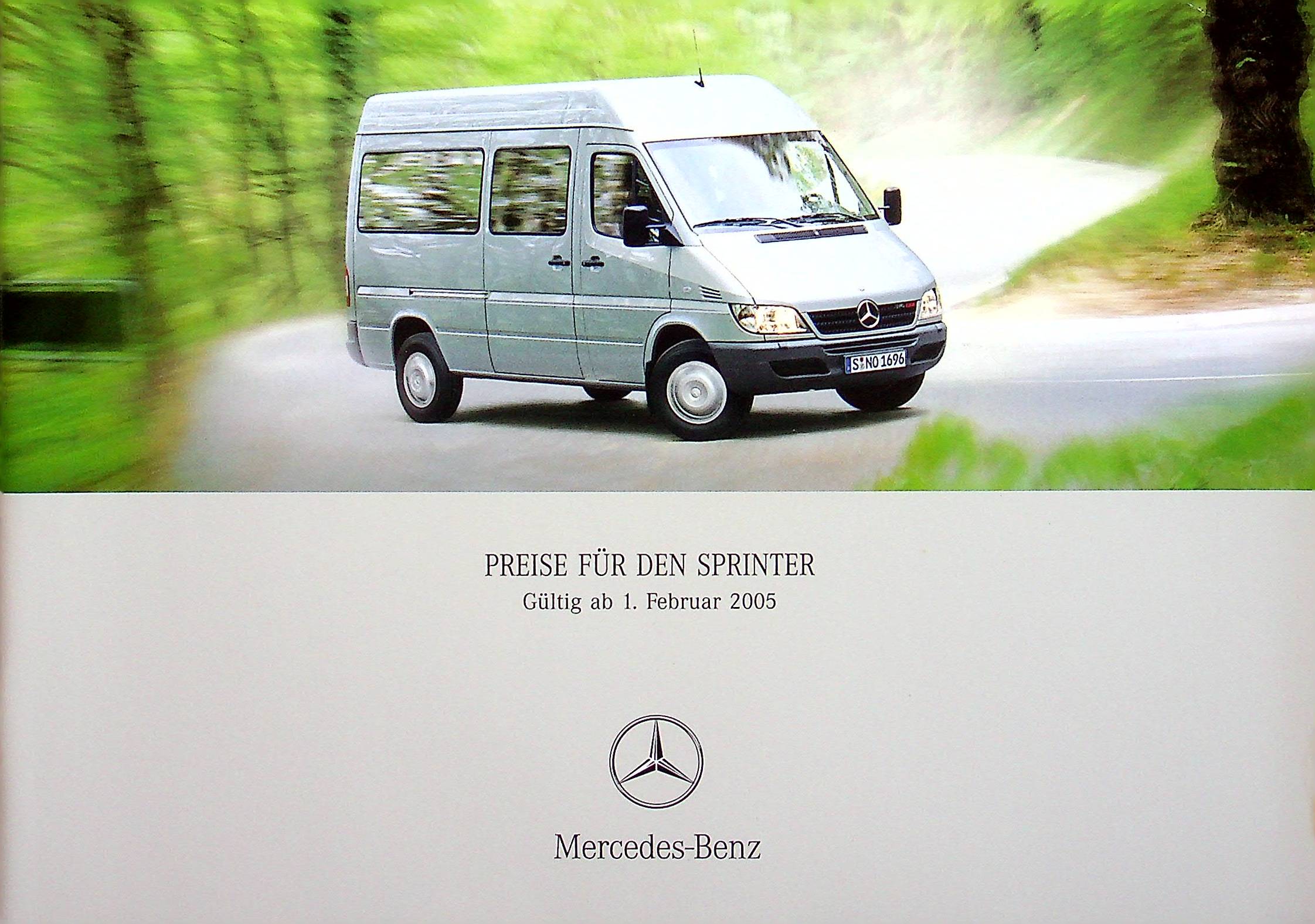 Mercedes Sprinter - Preisliste & Extras - Prospekt 02/2005