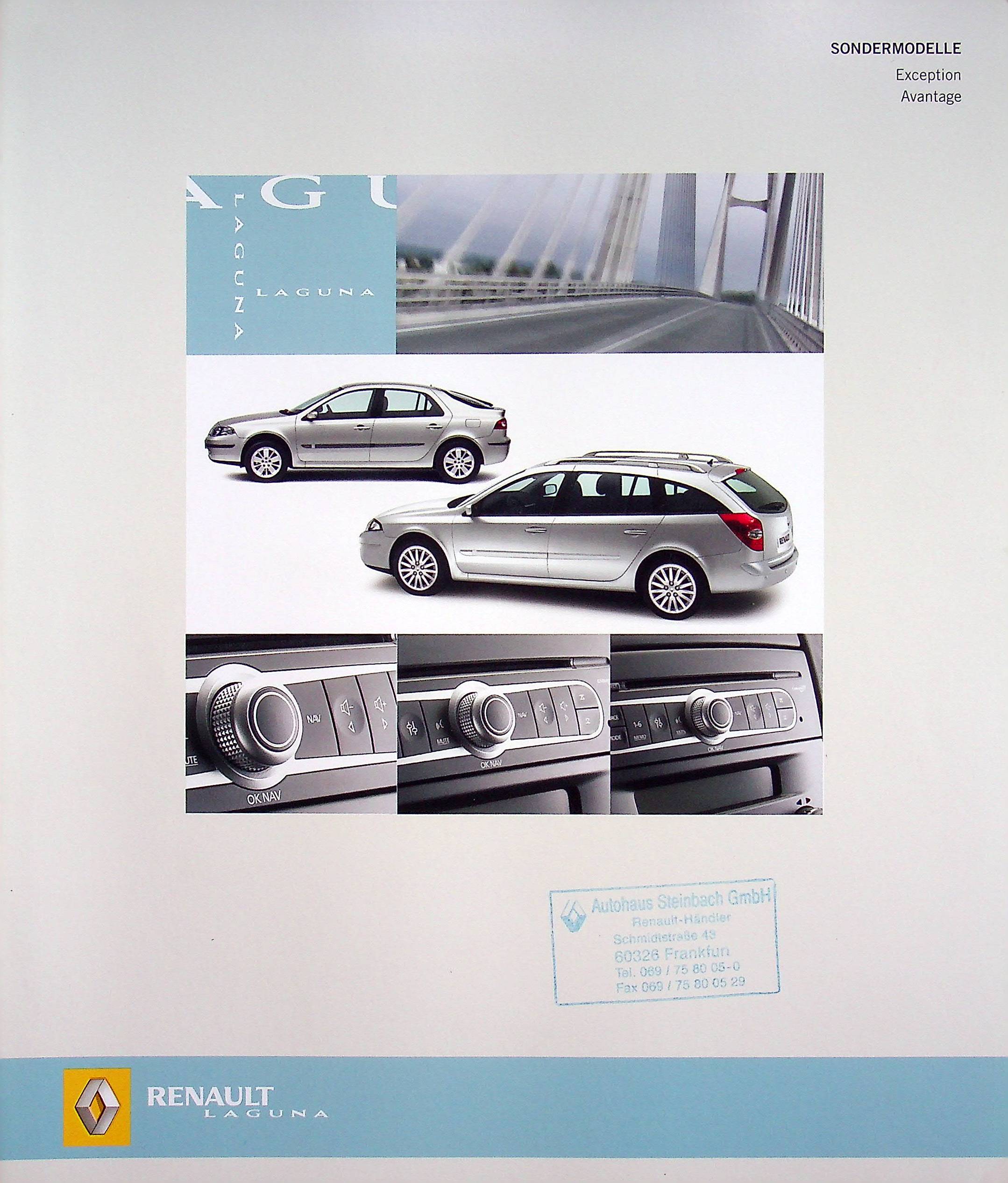 Renault Laguna - Exception Avantage - Prospekt 01/2006