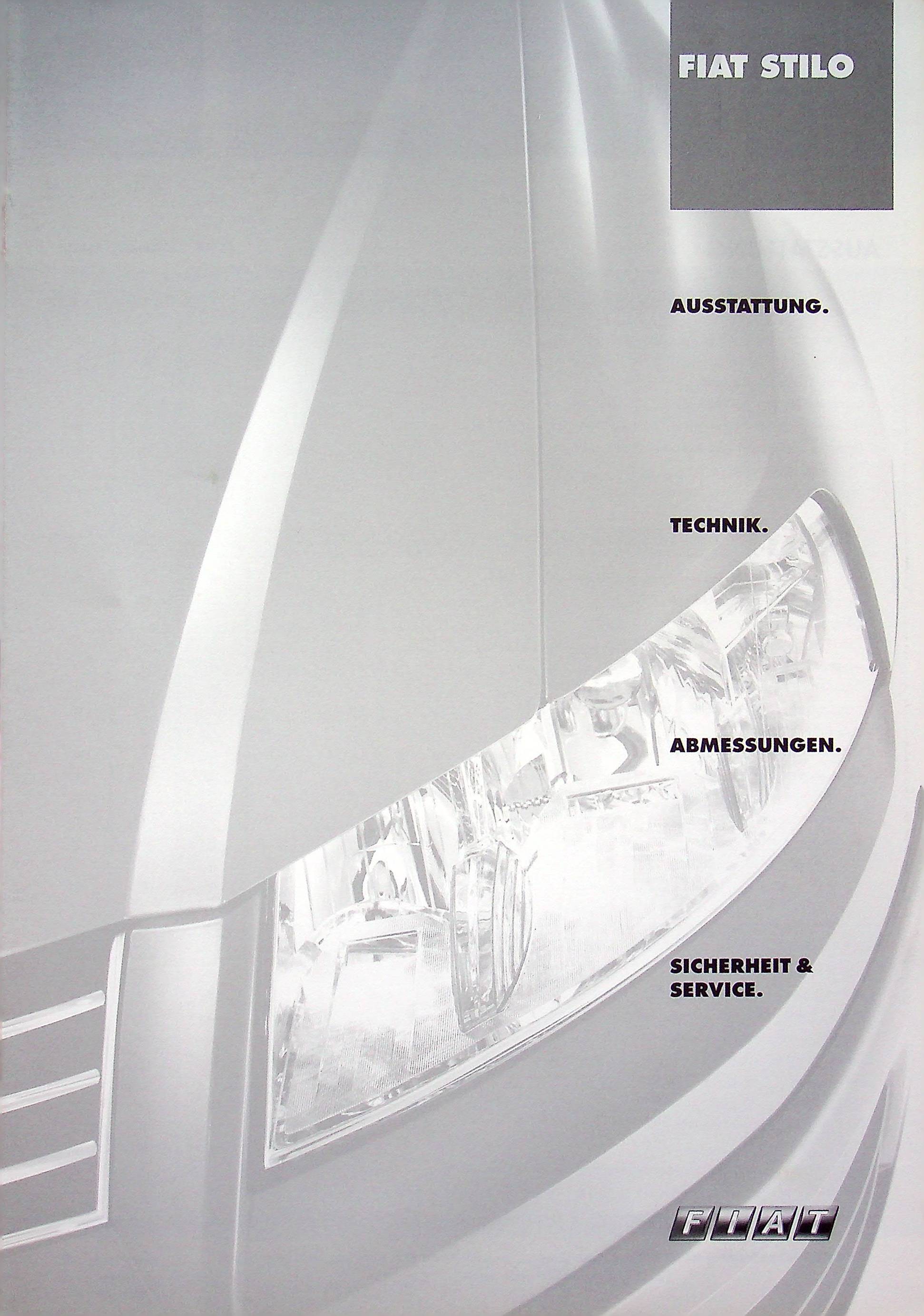 Fiat Stilo - Preisliste & Extras - Prospekt 11/2001