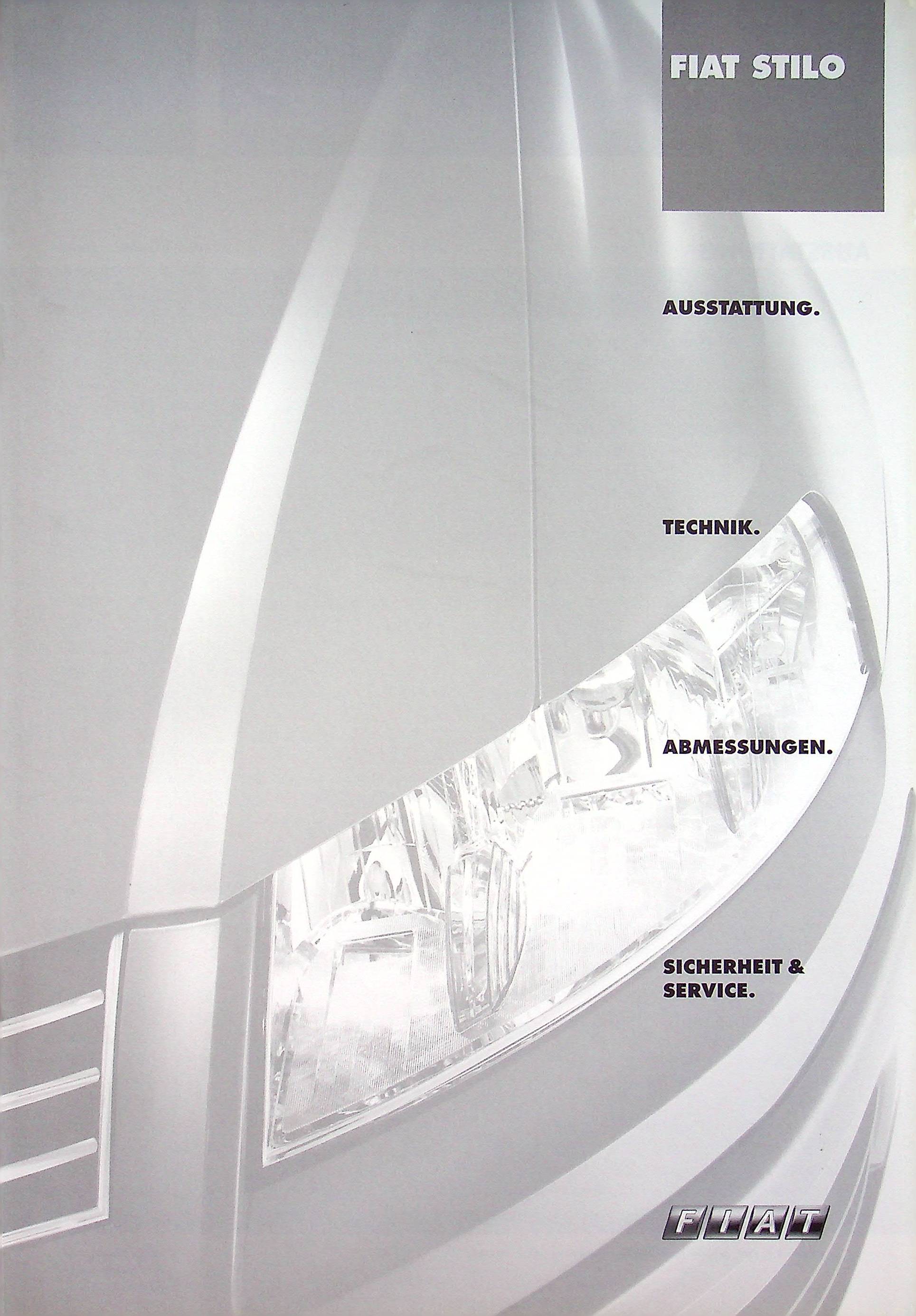 Fiat Stilo - Preisliste & Extras - Prospekt 09/2001