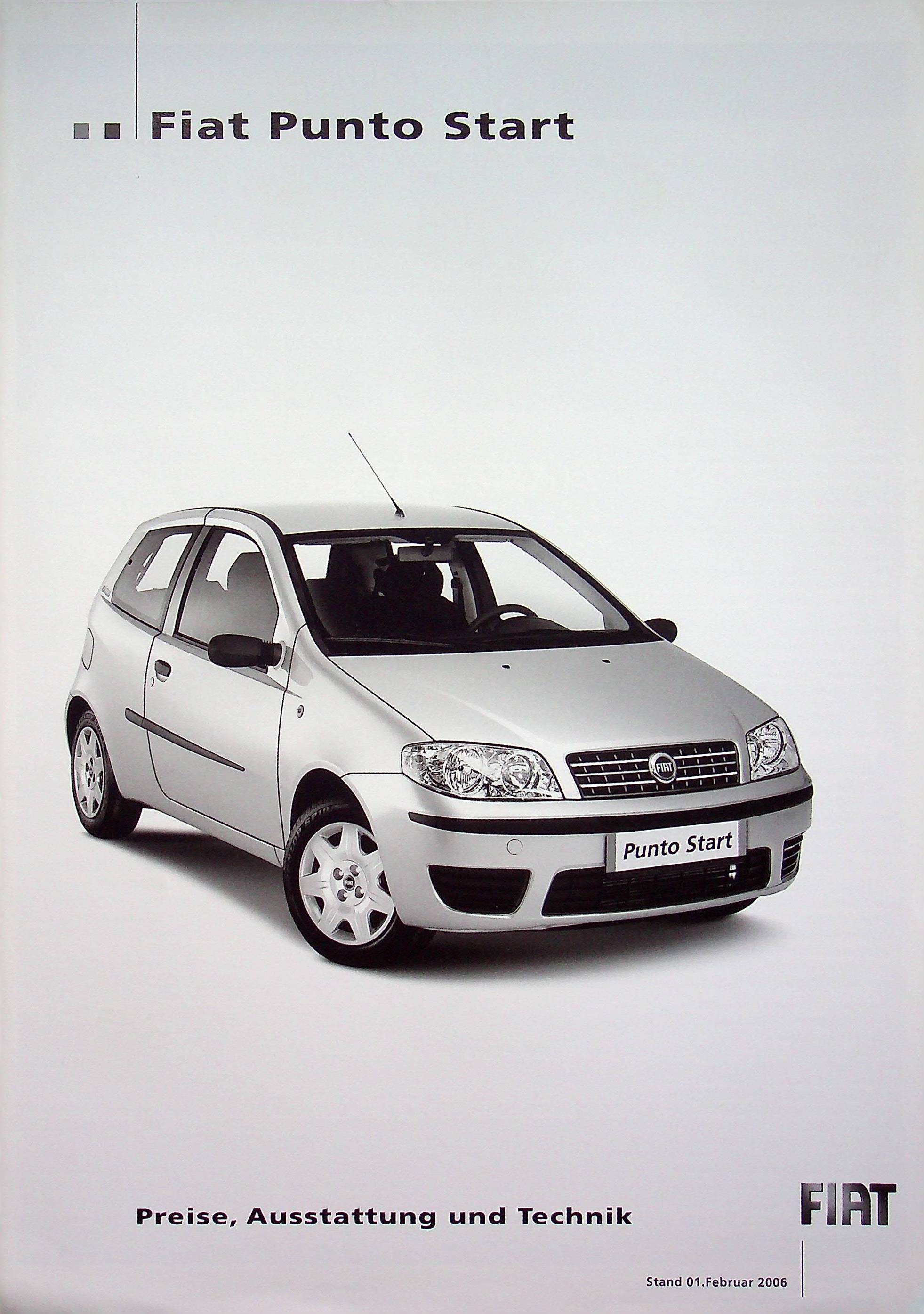 Fiat Punto - Start - Preisliste & Extras - Prospekt 02/2006