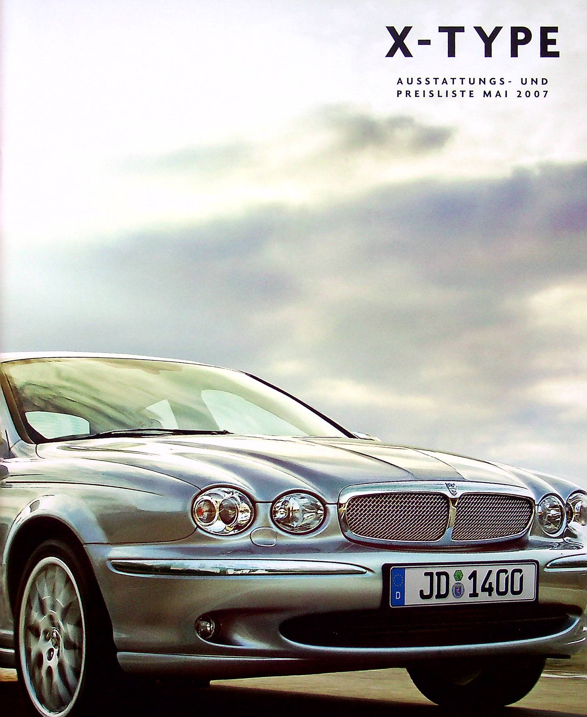 Jaguar X-Type - Preisliste & Extras - Prospekt 05/2007