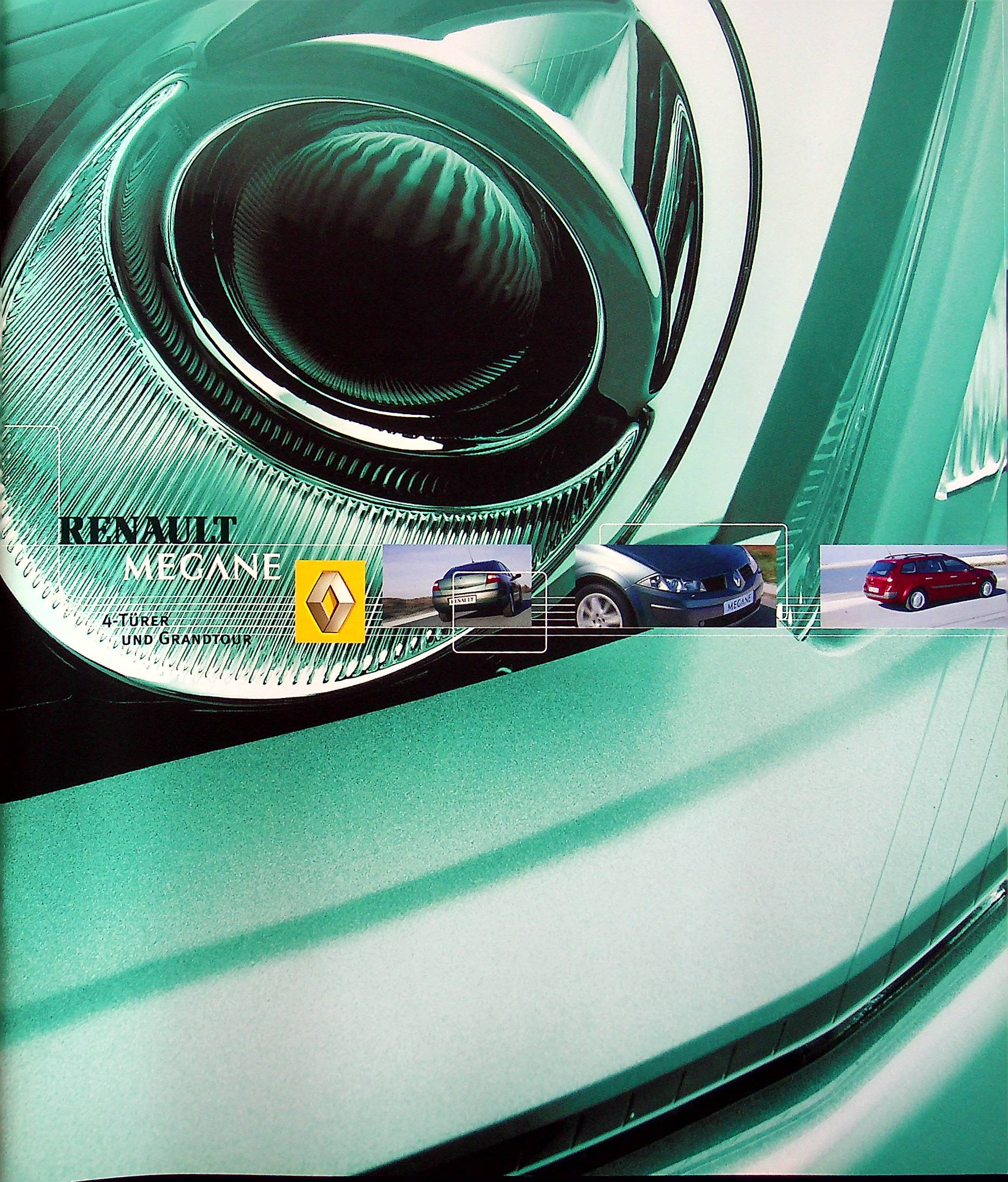 Renault Megane Limousine + Grandtour Prospekt 01/2004