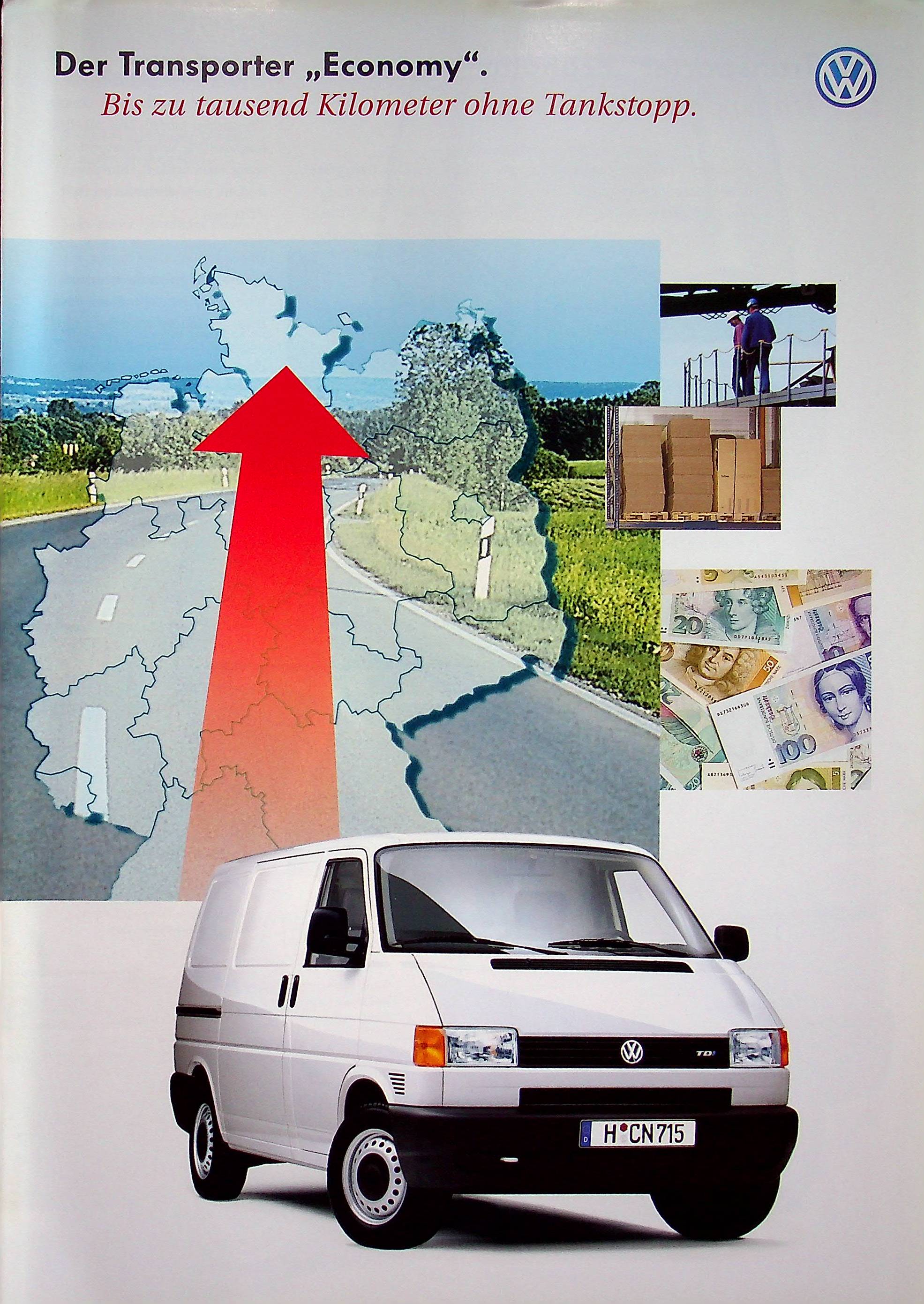 VW Bus T4 Transporter Economy Prospekt 05/2000