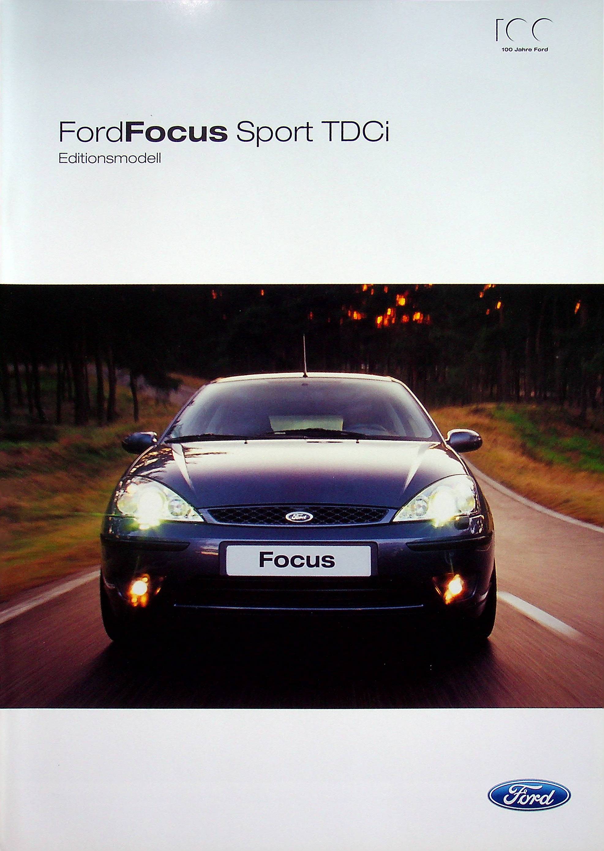 Ford Focus Sport TDCi Prospekt 08/2003