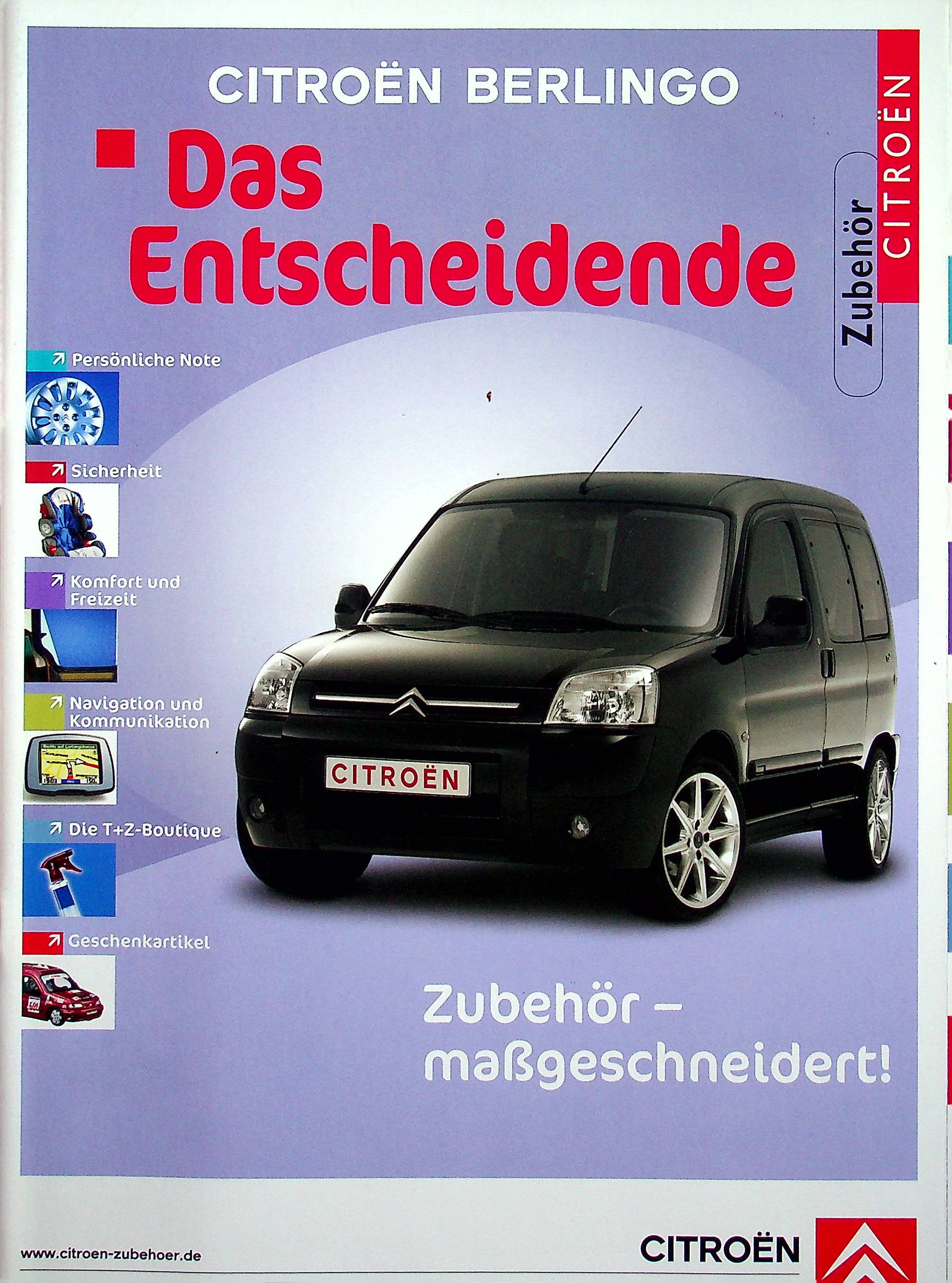 Citroen Berlingo - Zubehör - Prospekt 09/2005
