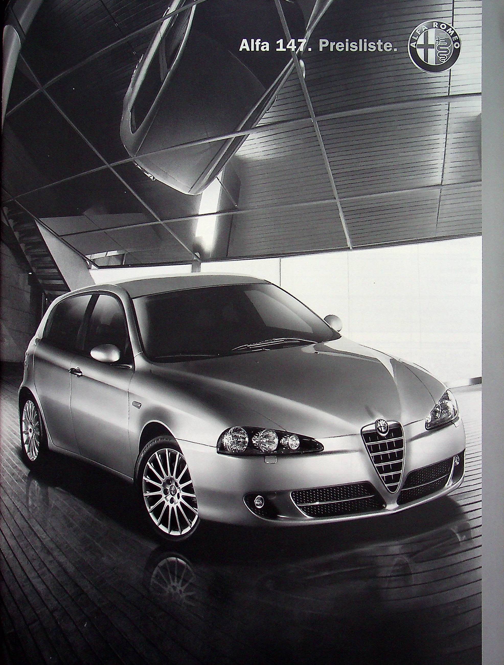Alfa Romeo 147 - Preisliste & Extras - Prospekt 11/2006