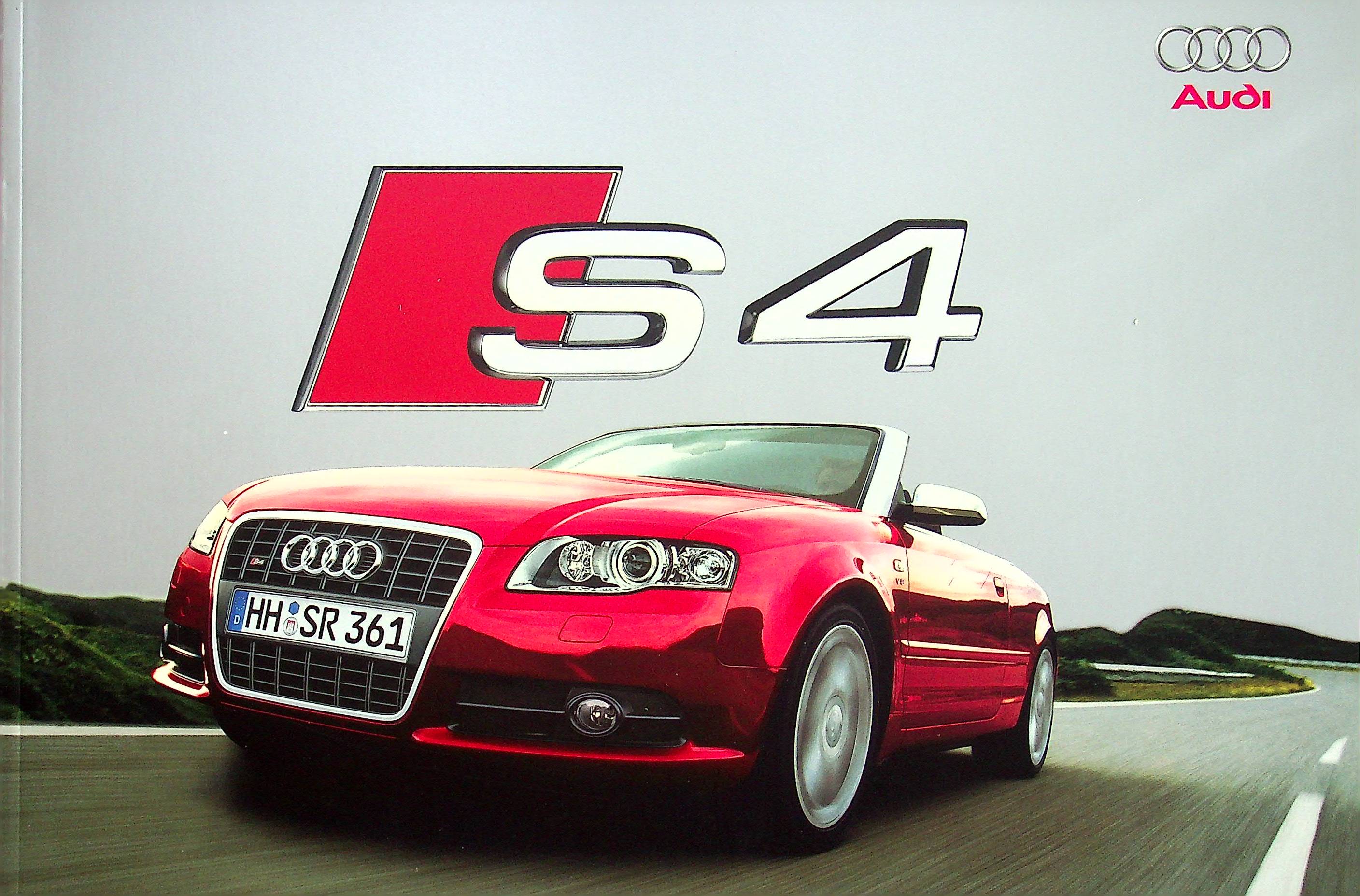 Audi S4 Cabrio Prospekt 04/2008