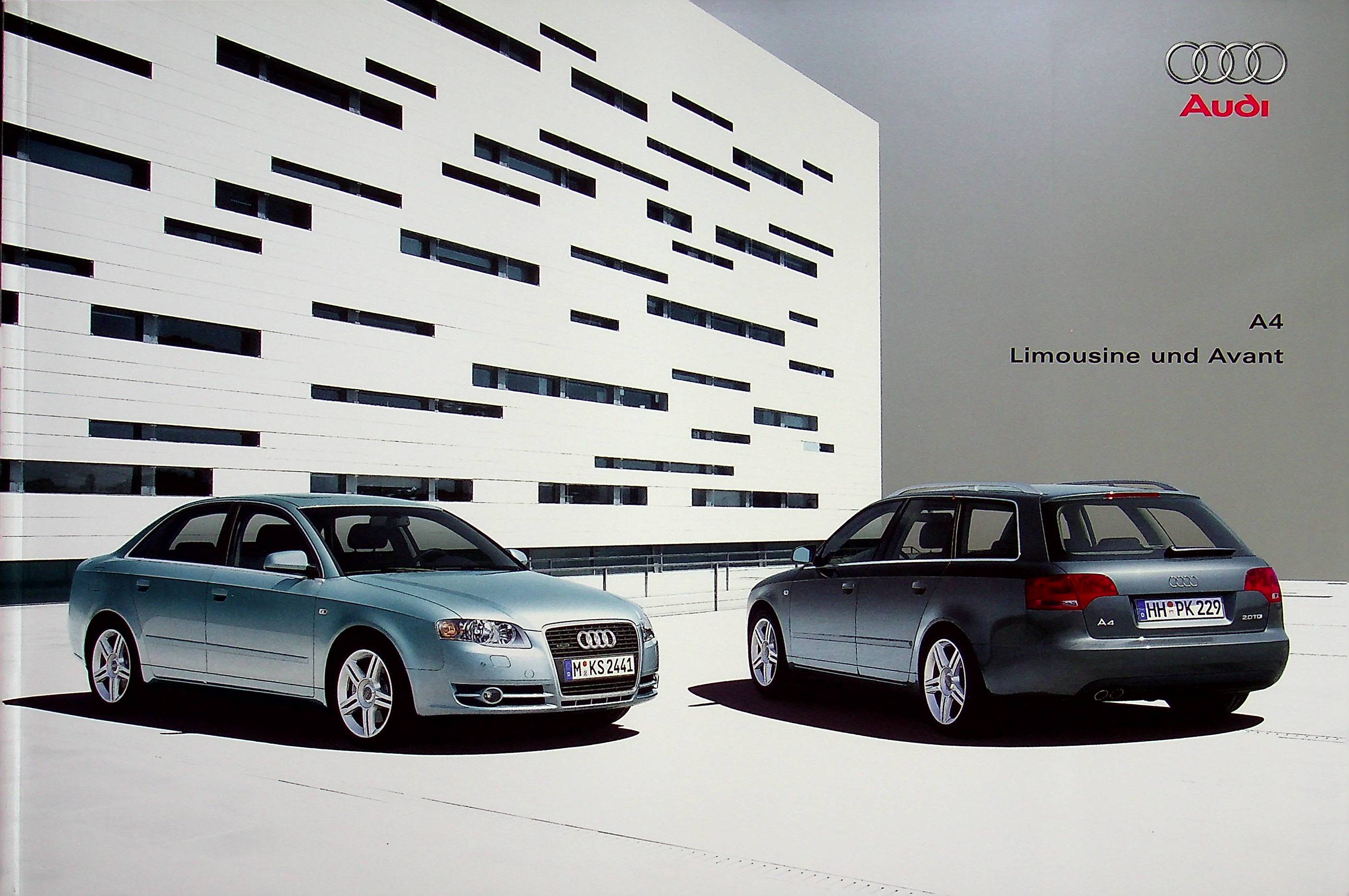 Audi A4 Limousine + Avant Prospekt 09/2005