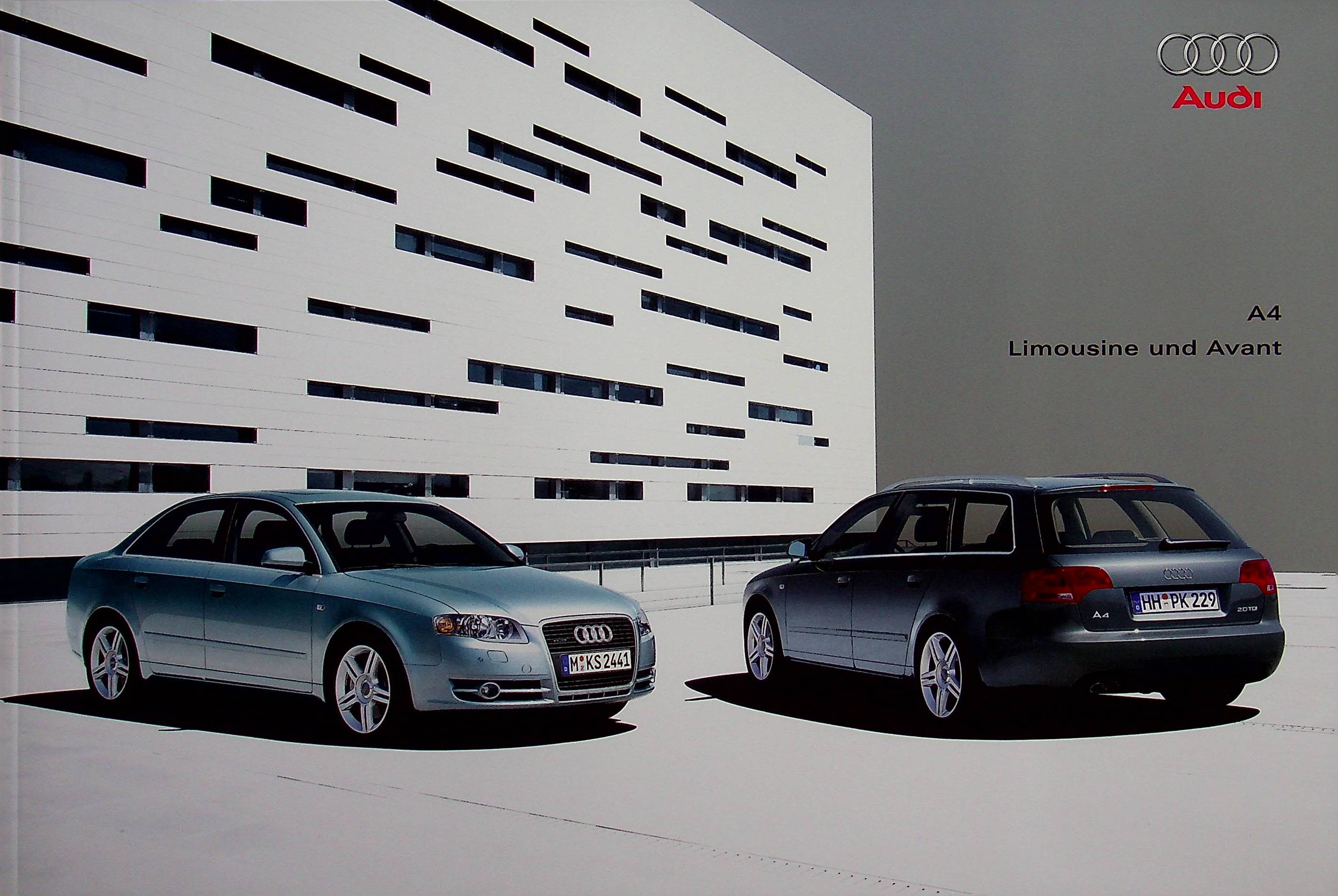 Audi A4 Limousine + Avant Prospekt 04/2005