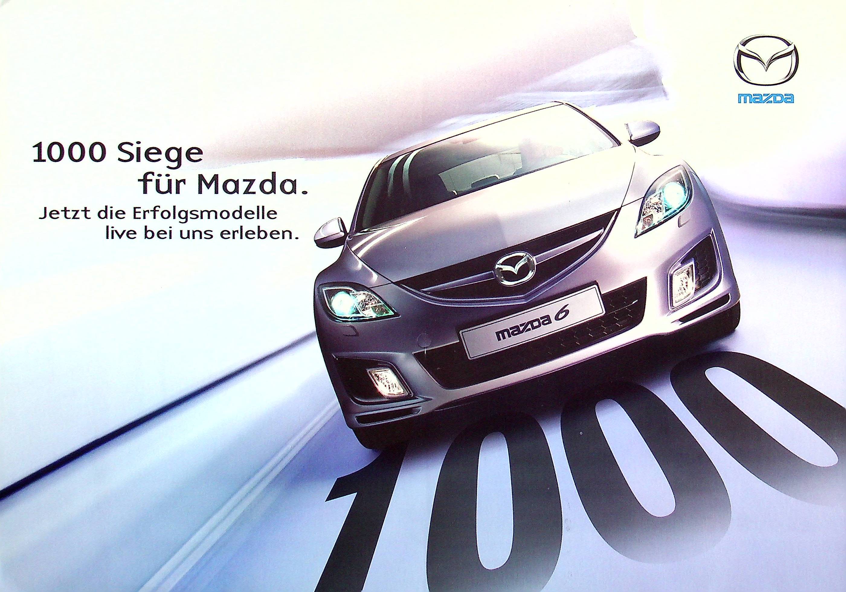 Mazda 2 3 5 6 MX-5 RX-8 Prospekt 2008