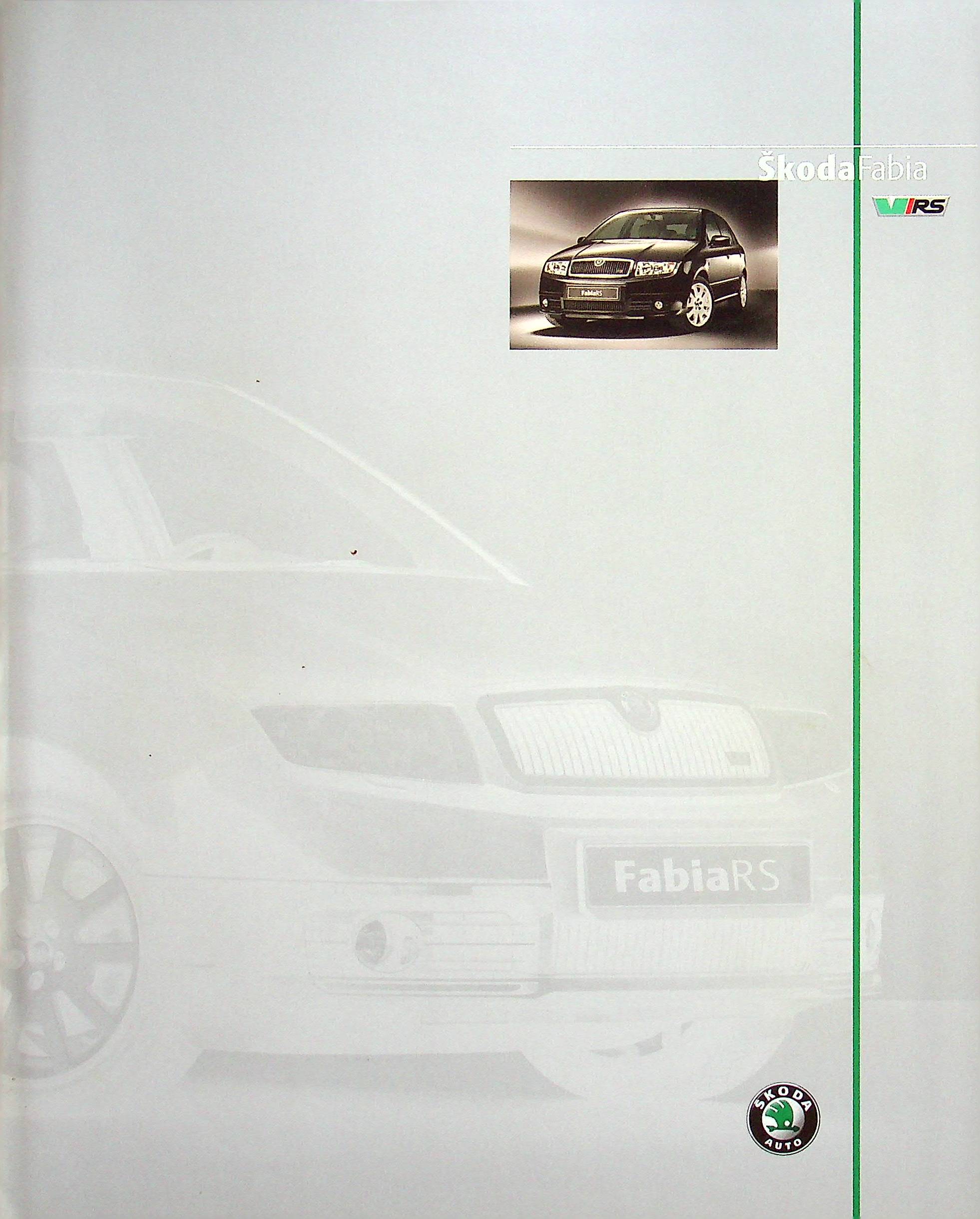 Skoda Fabia RS Prospekt 04/2003