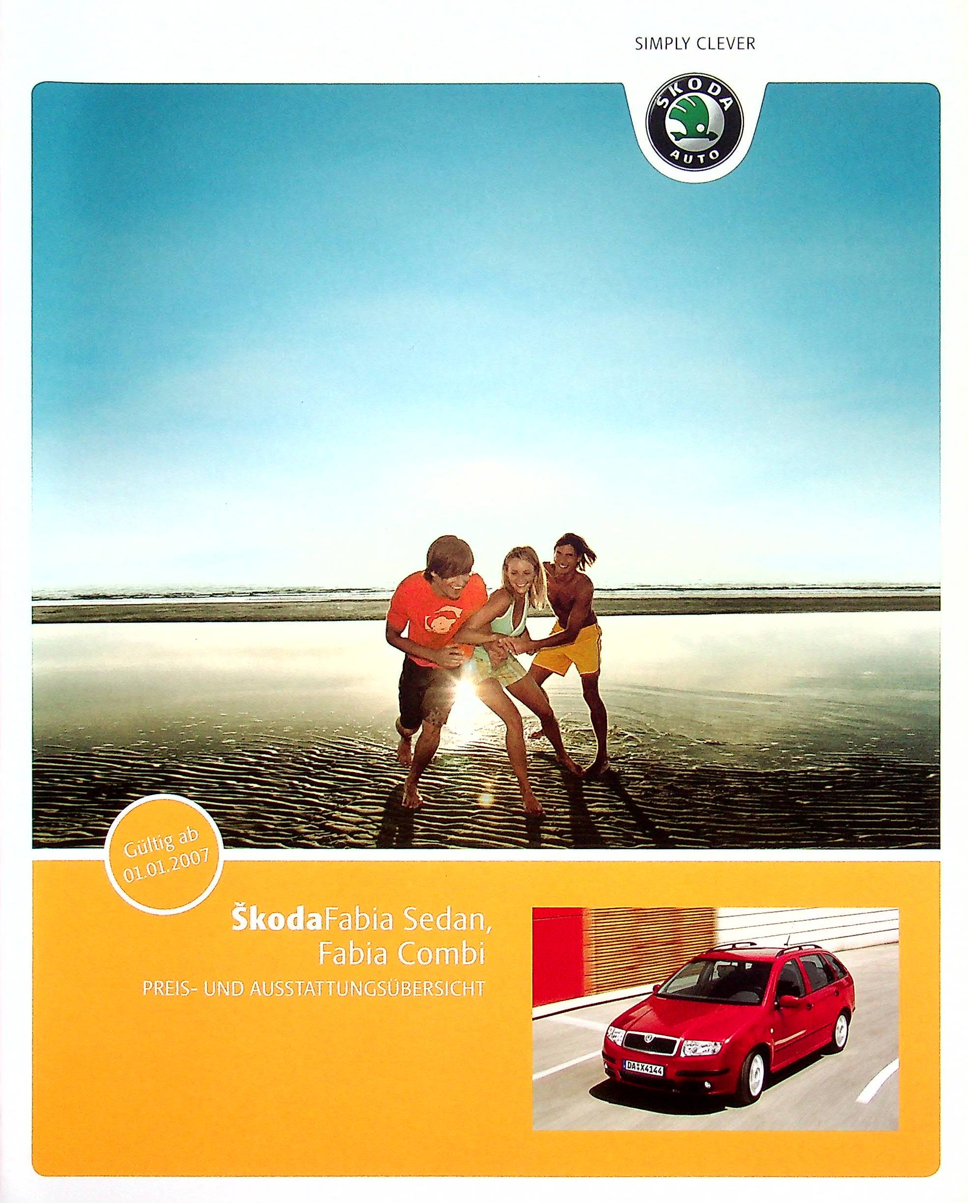 Skoda Fabia Lim. + Combi - Preisliste & Extras - Prospekt 01/2007