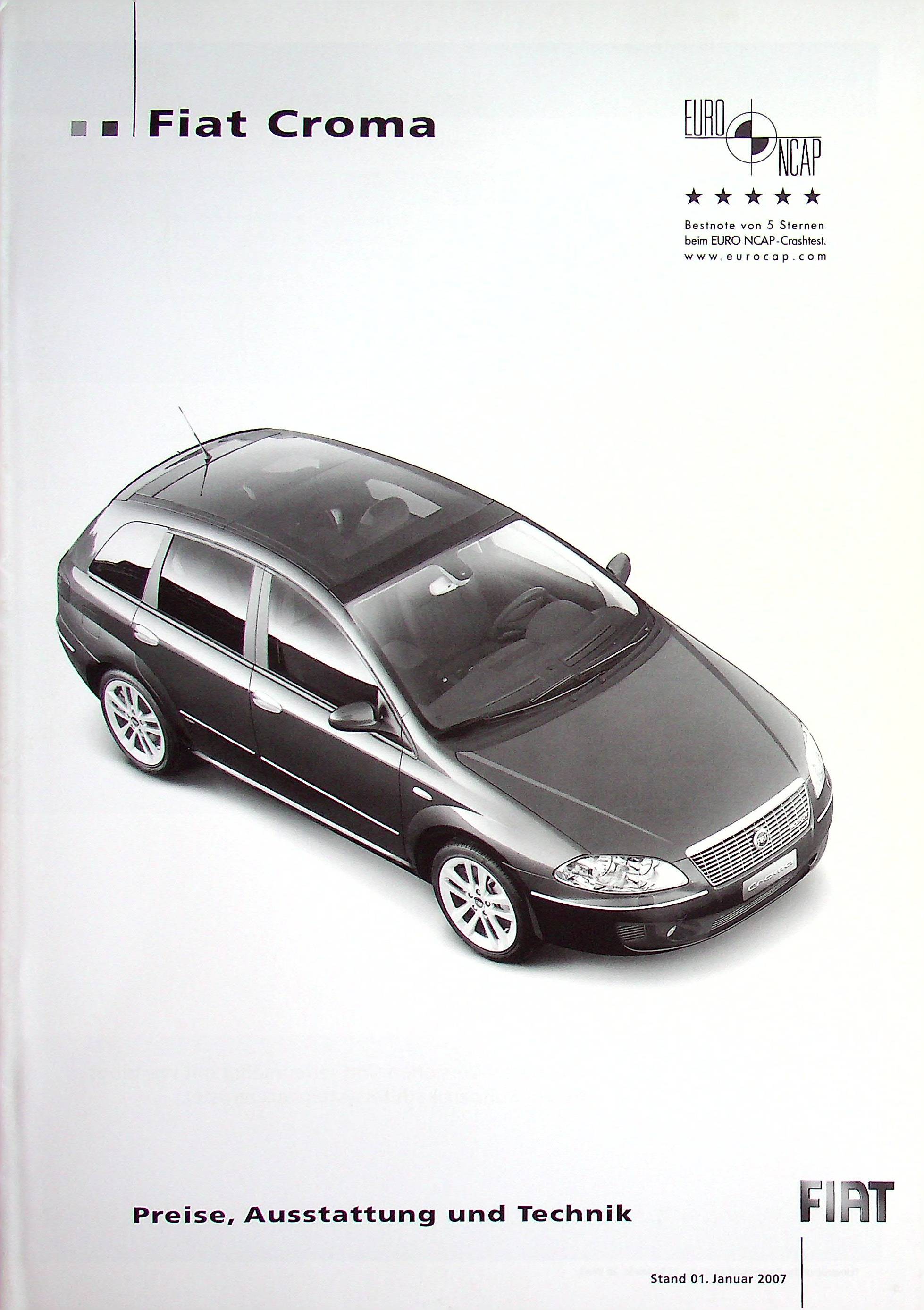 Fiat Croma - Preisliste & Extras - Prospekt 01/2007