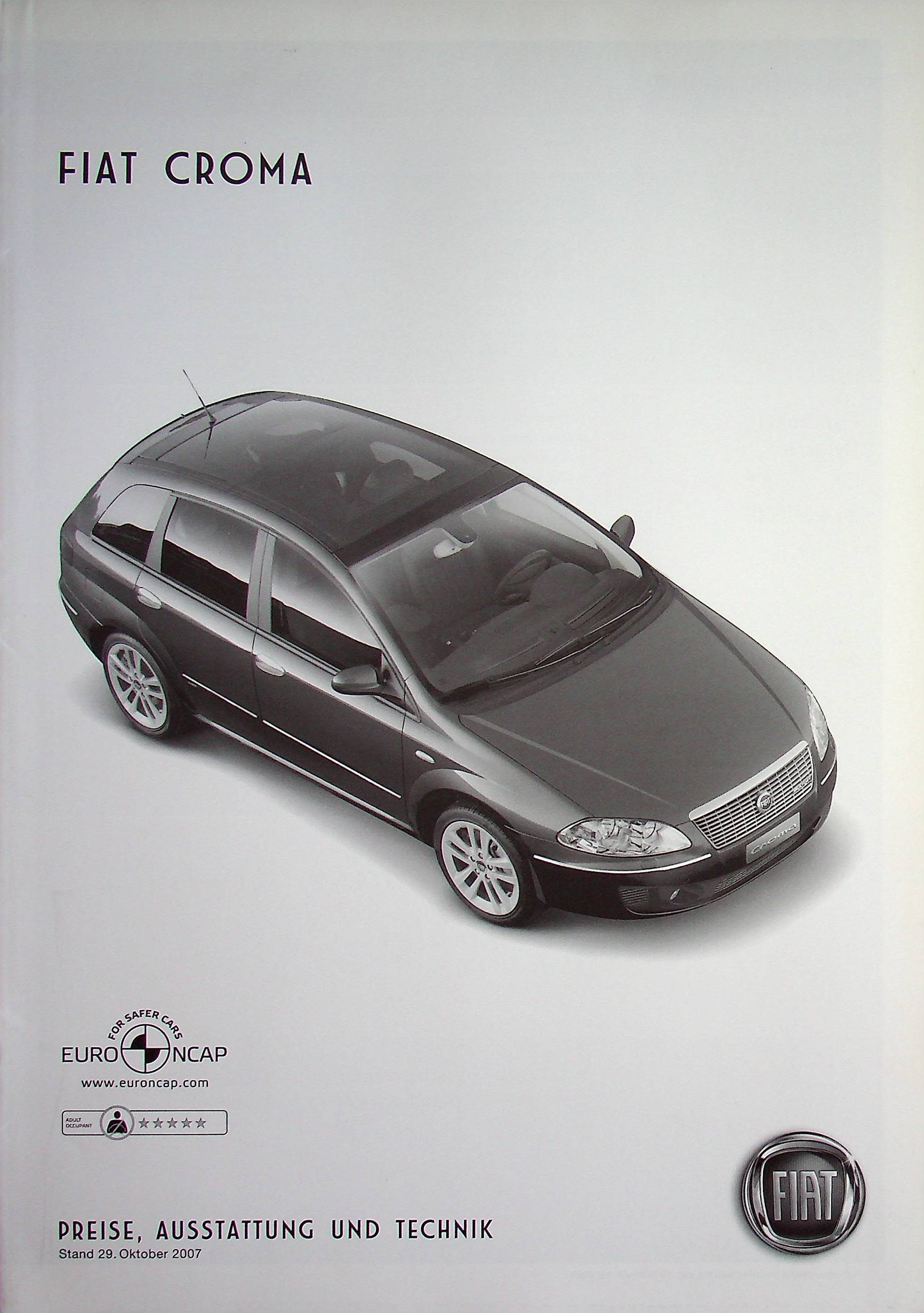 Fiat Croma - Preisliste & Extras - Prospekt 10/2007