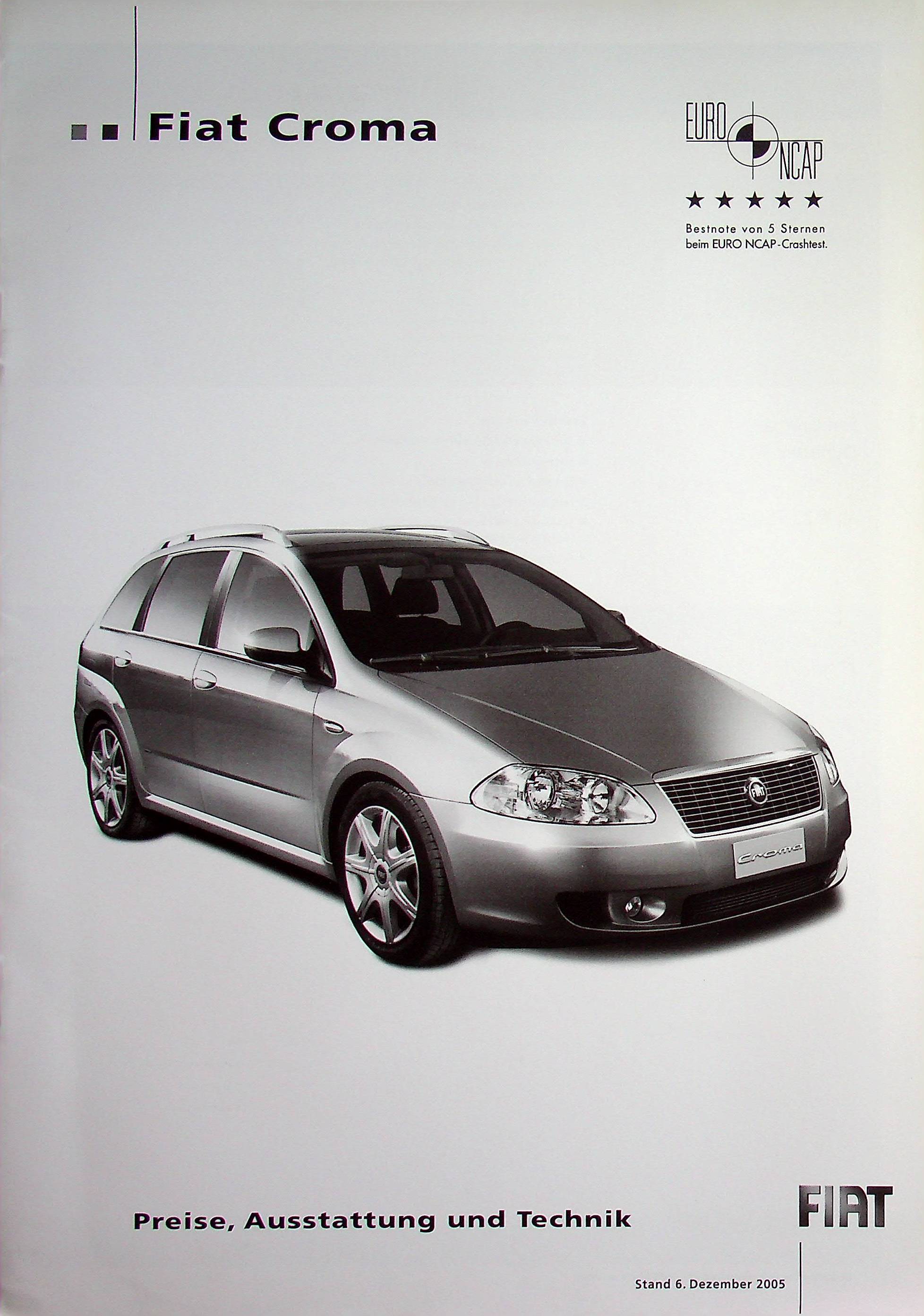 Fiat Croma - Preisliste & Extras - Prospekt 12/2005