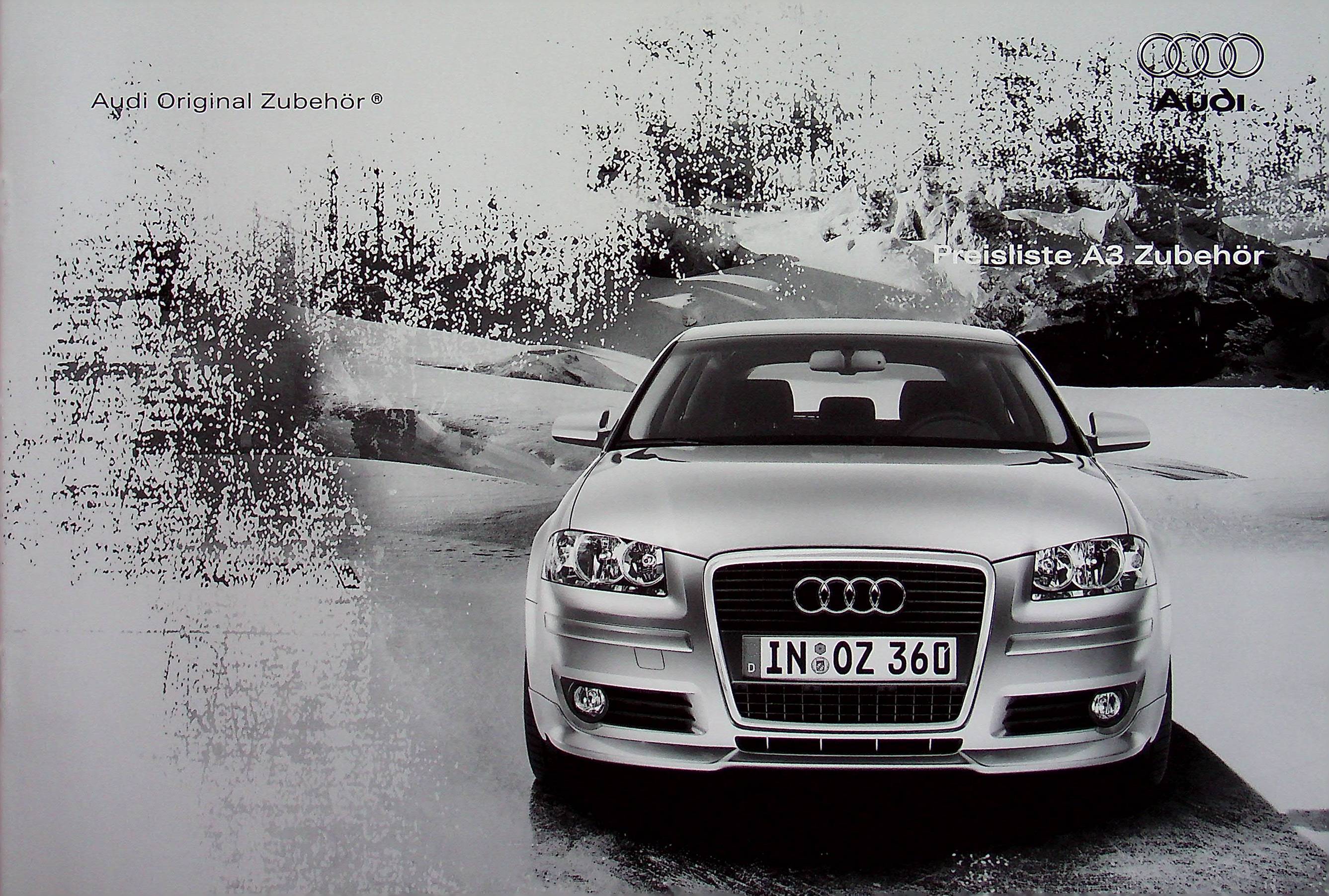 Audi A3 - Zubehör Preisliste - Prospekt 09/2005