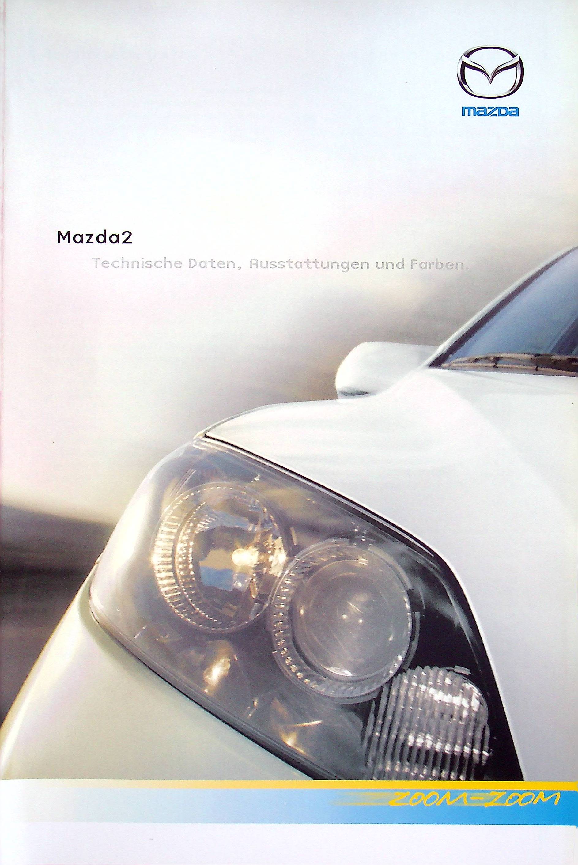 Mazda 2 - Farben & tech. Daten & Ausstattungen - Prospekt 05/2006