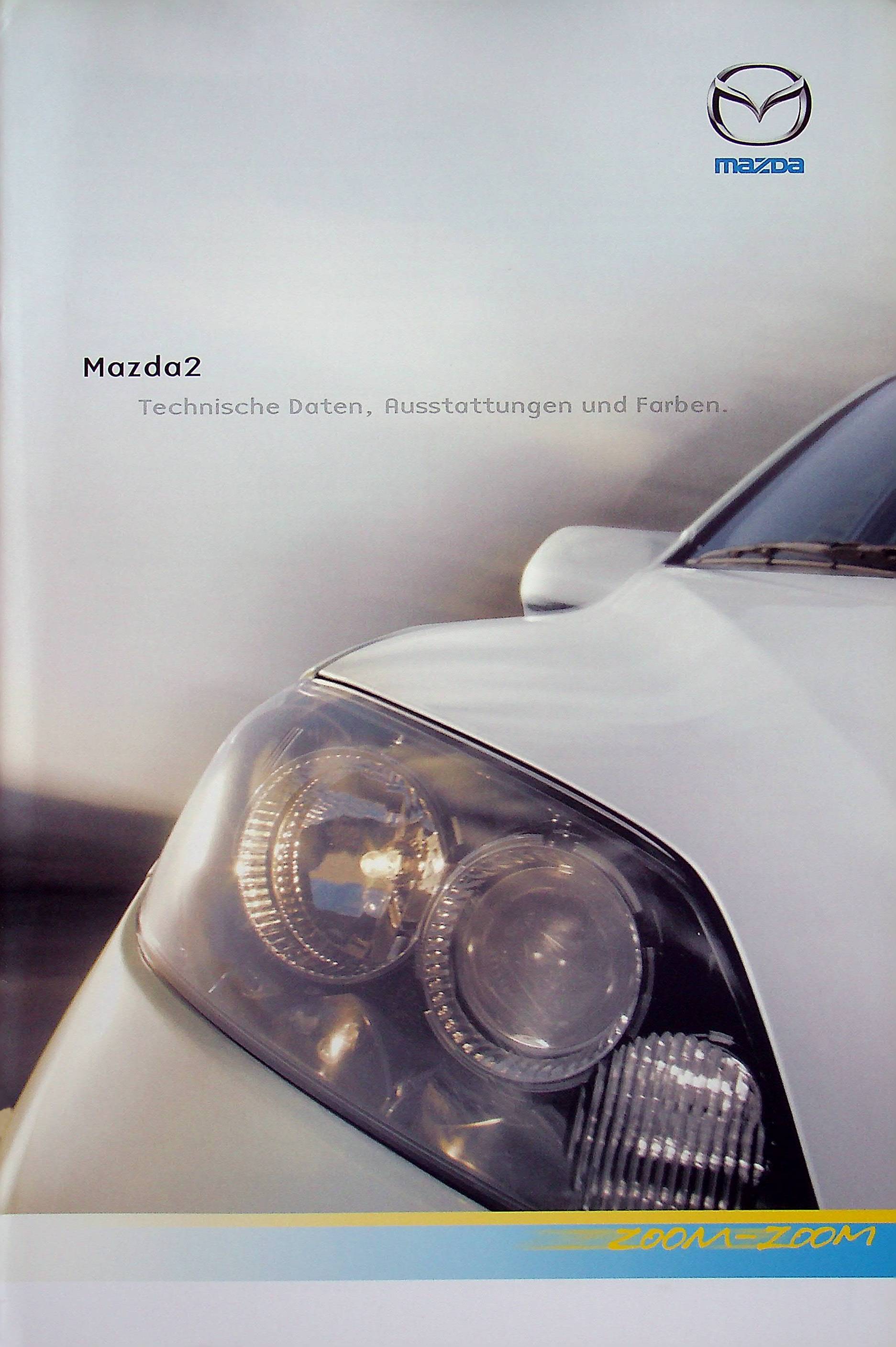 Mazda 2 - Farben & tech. Daten & Ausstattungen - Prospekt 12/2005