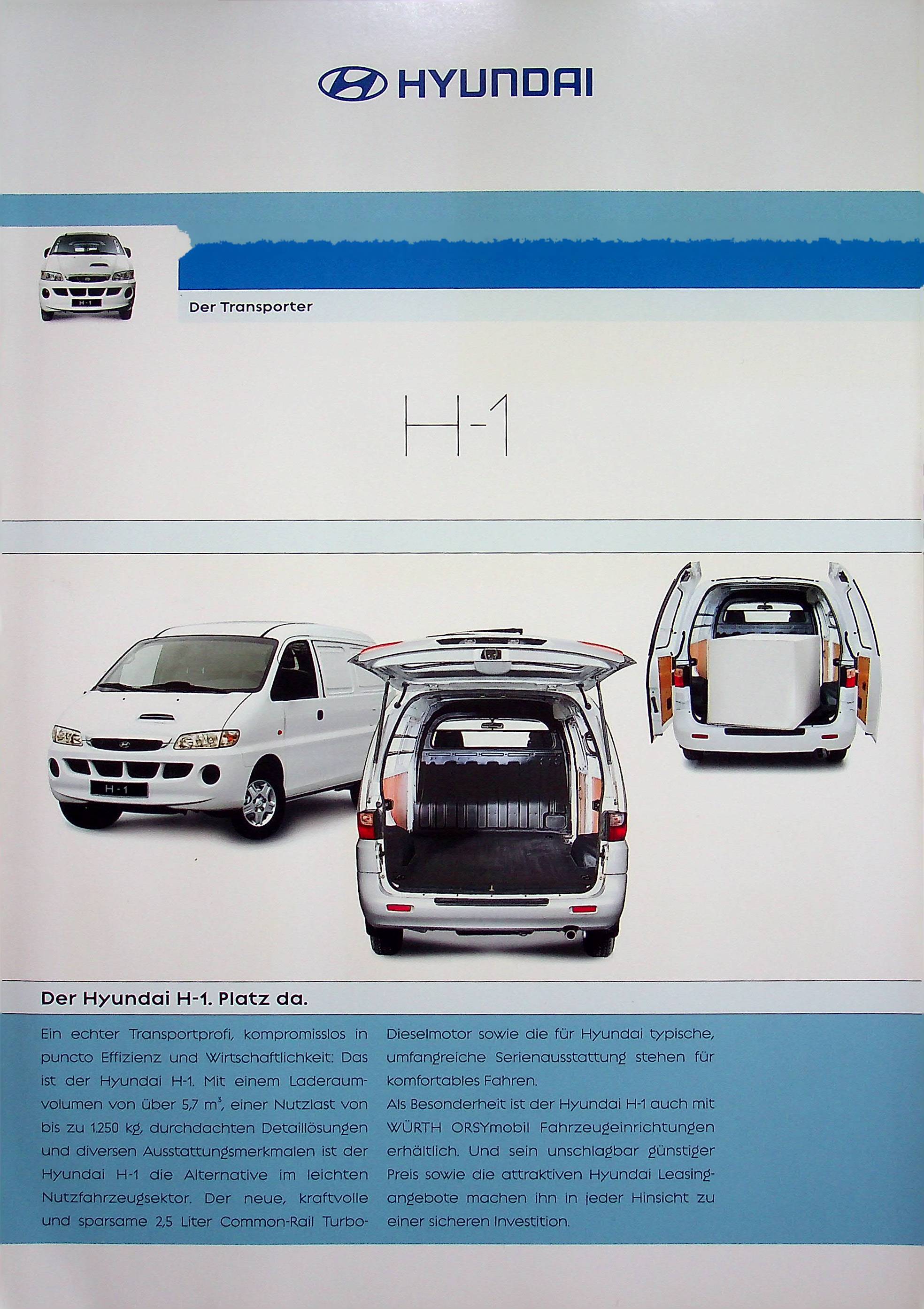 Hyundai H-1 Transporter Prospekt 200?