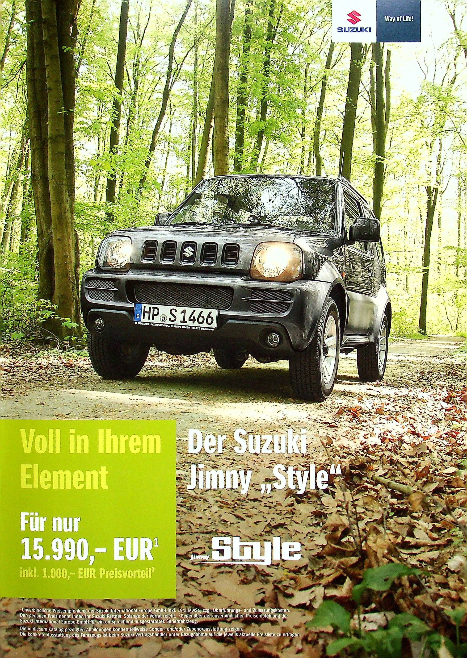 Suzuki Jimny - Style - Prospekt 01/2011