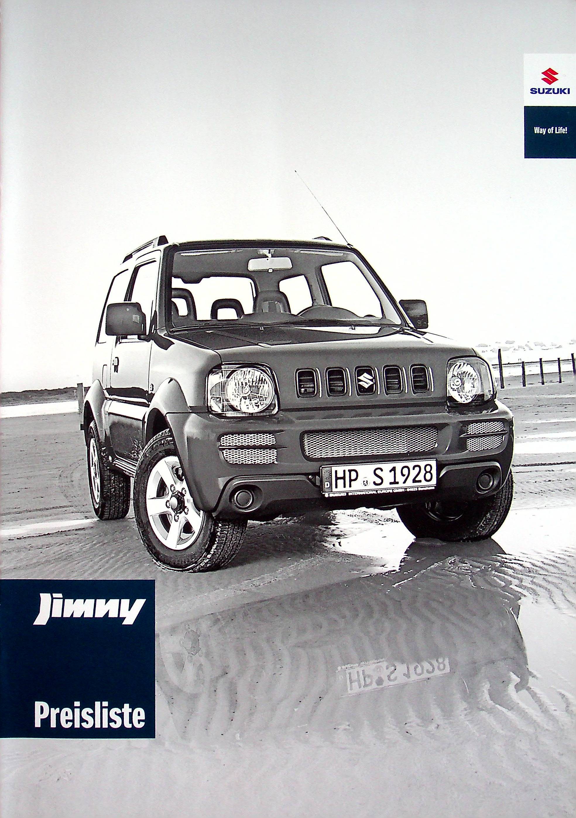 Suzuki Jimny - Preisliste & Extras - Prospekt 01/2011