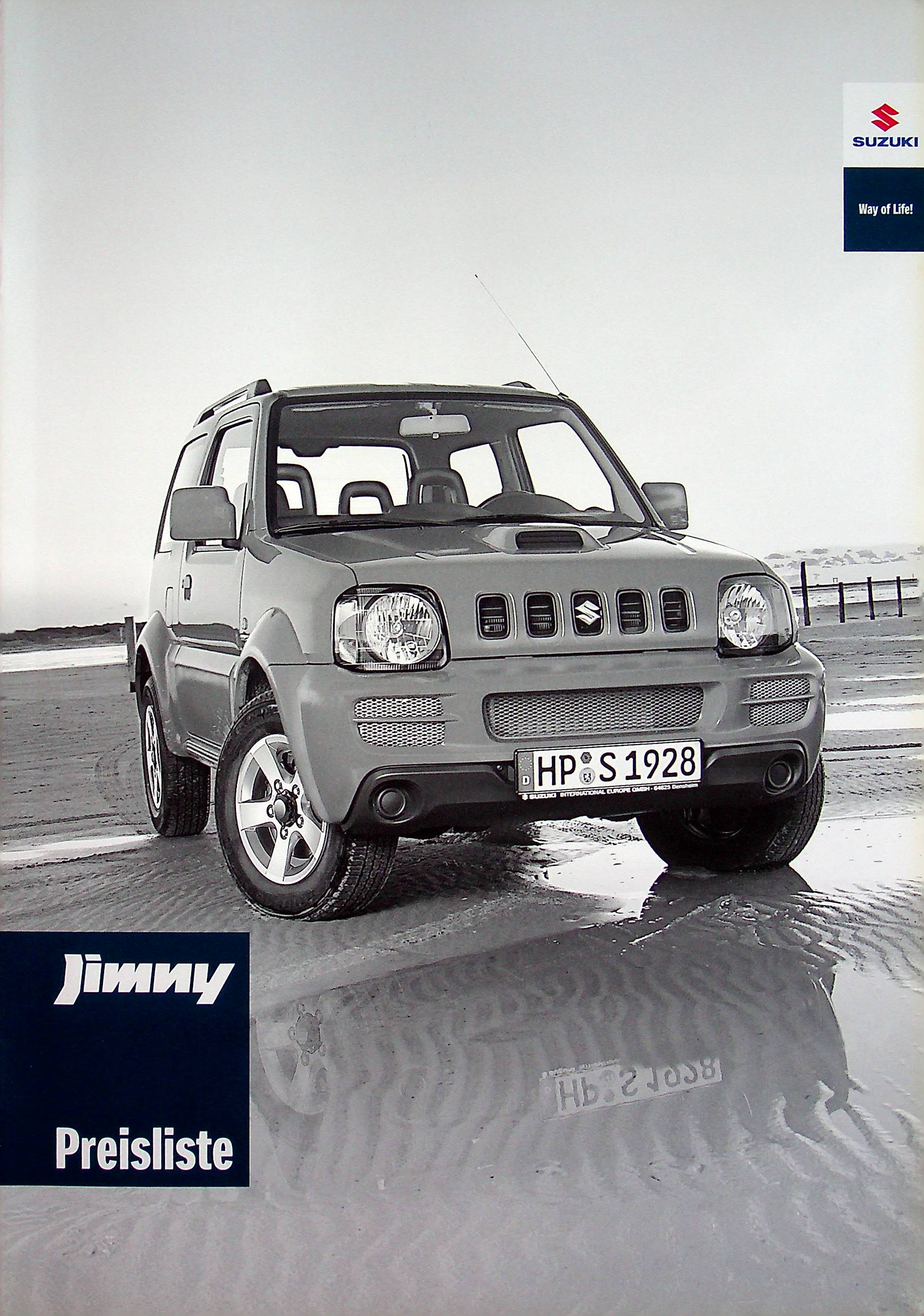Suzuki Jimny - Preisliste & Extras - Prospekt 01/2008