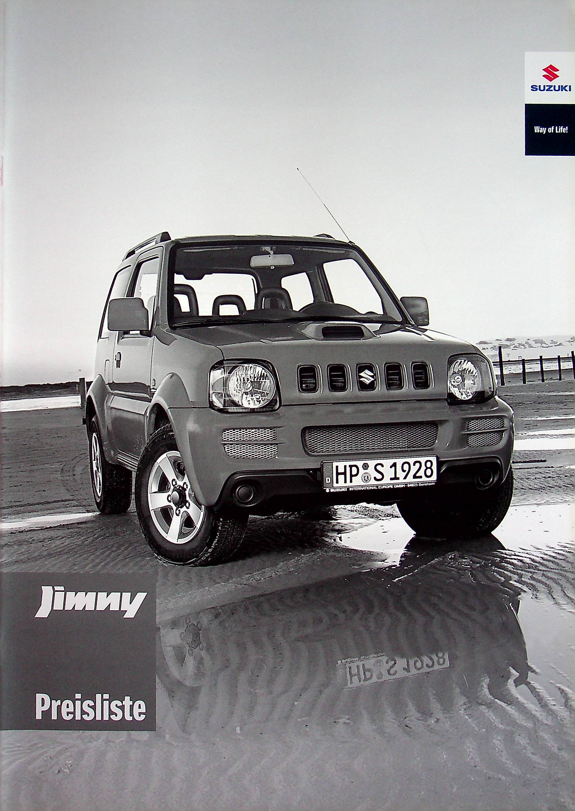 Suzuki Jimny - Preisliste & Extras - Prospekt 08/2007