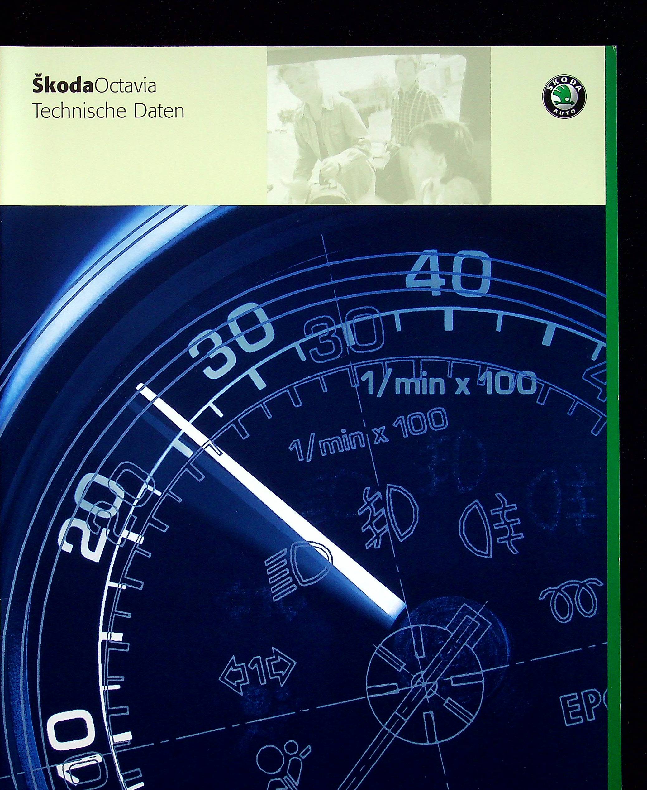 Skoda Octavia - technische Daten - Prospekt 02/2002