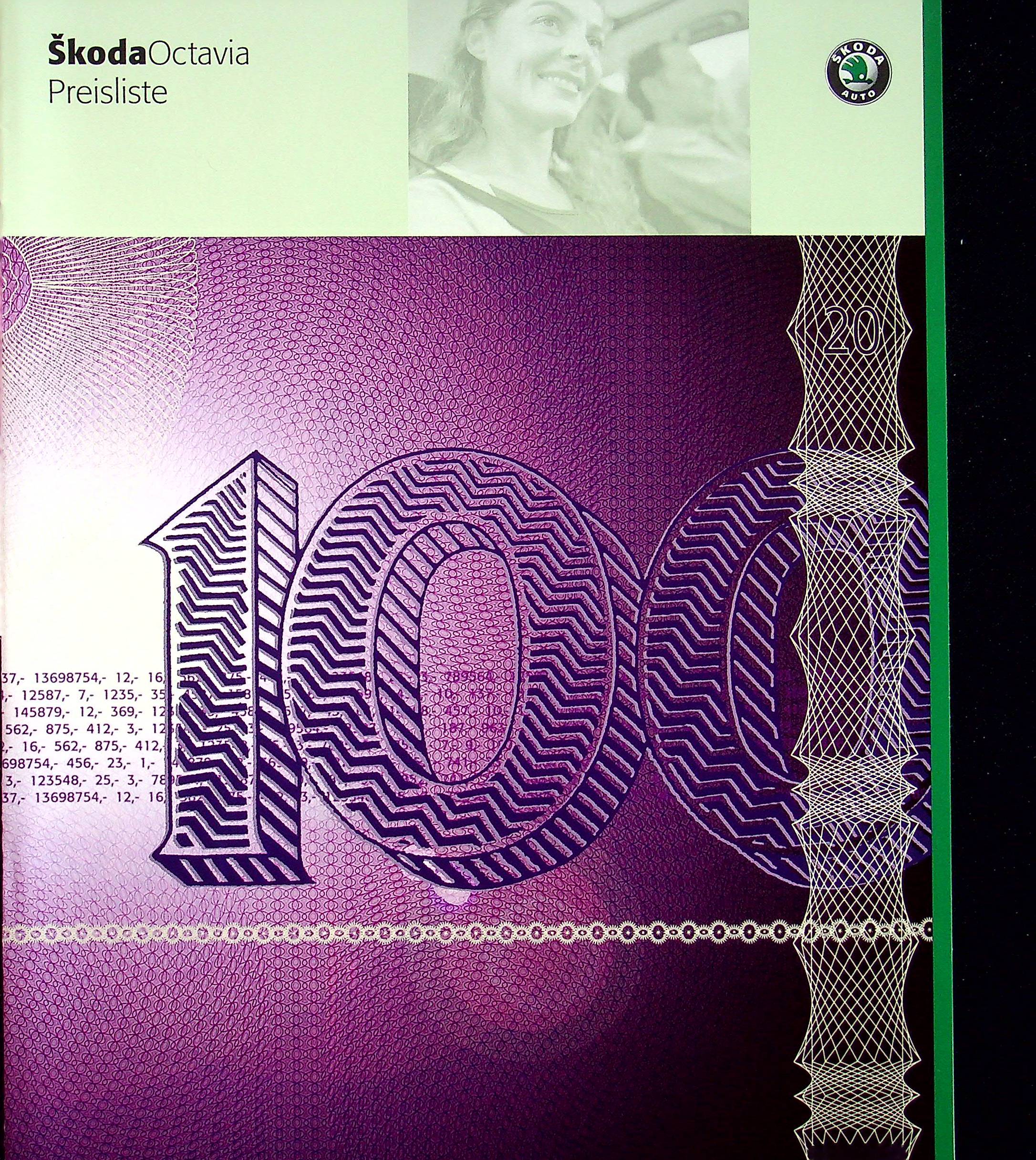 Skoda Octavia - Preisliste & Extras - Prospekt 04/2002