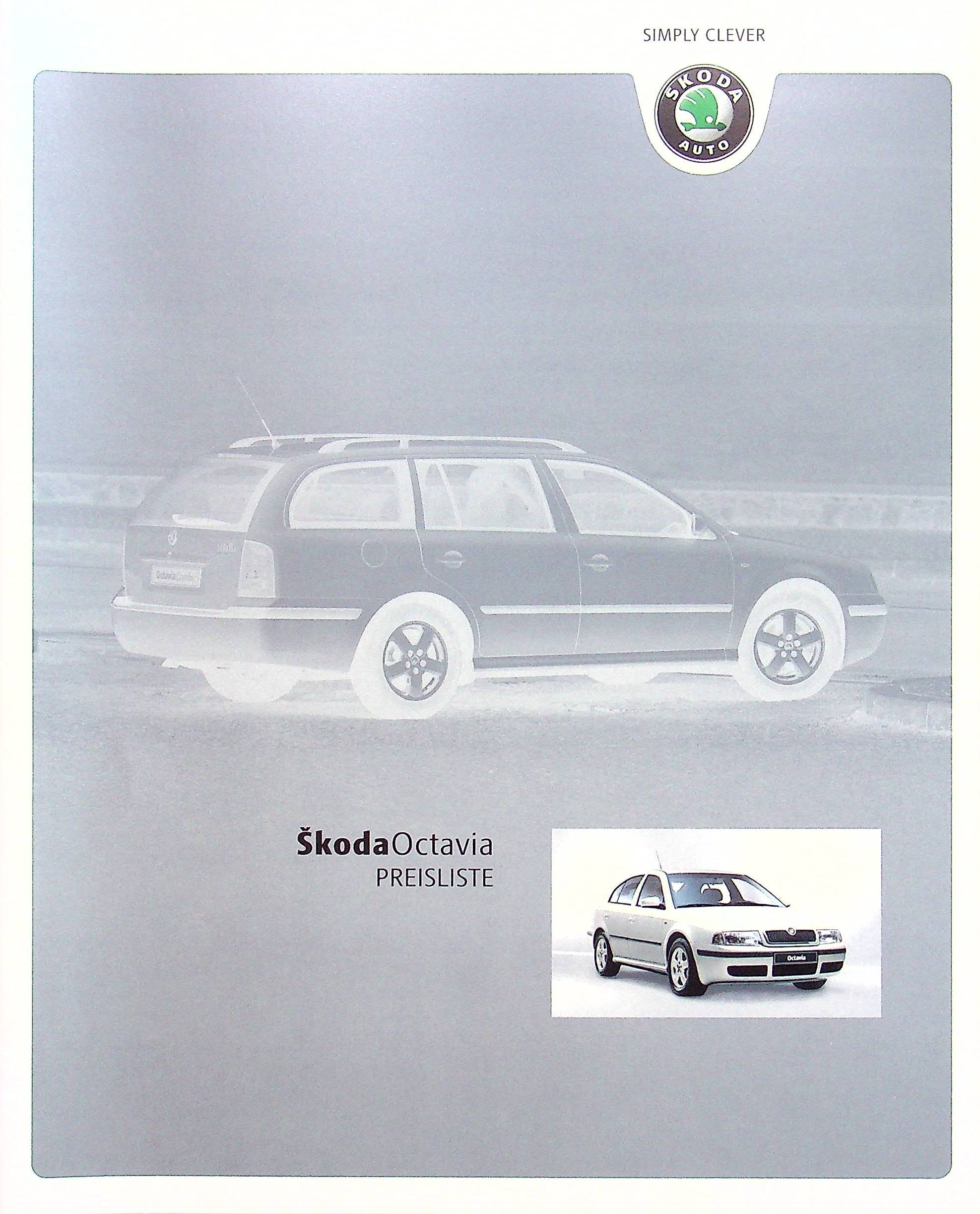 Skoda Octavia - Preisliste & Extras - Prospekt 01/2004