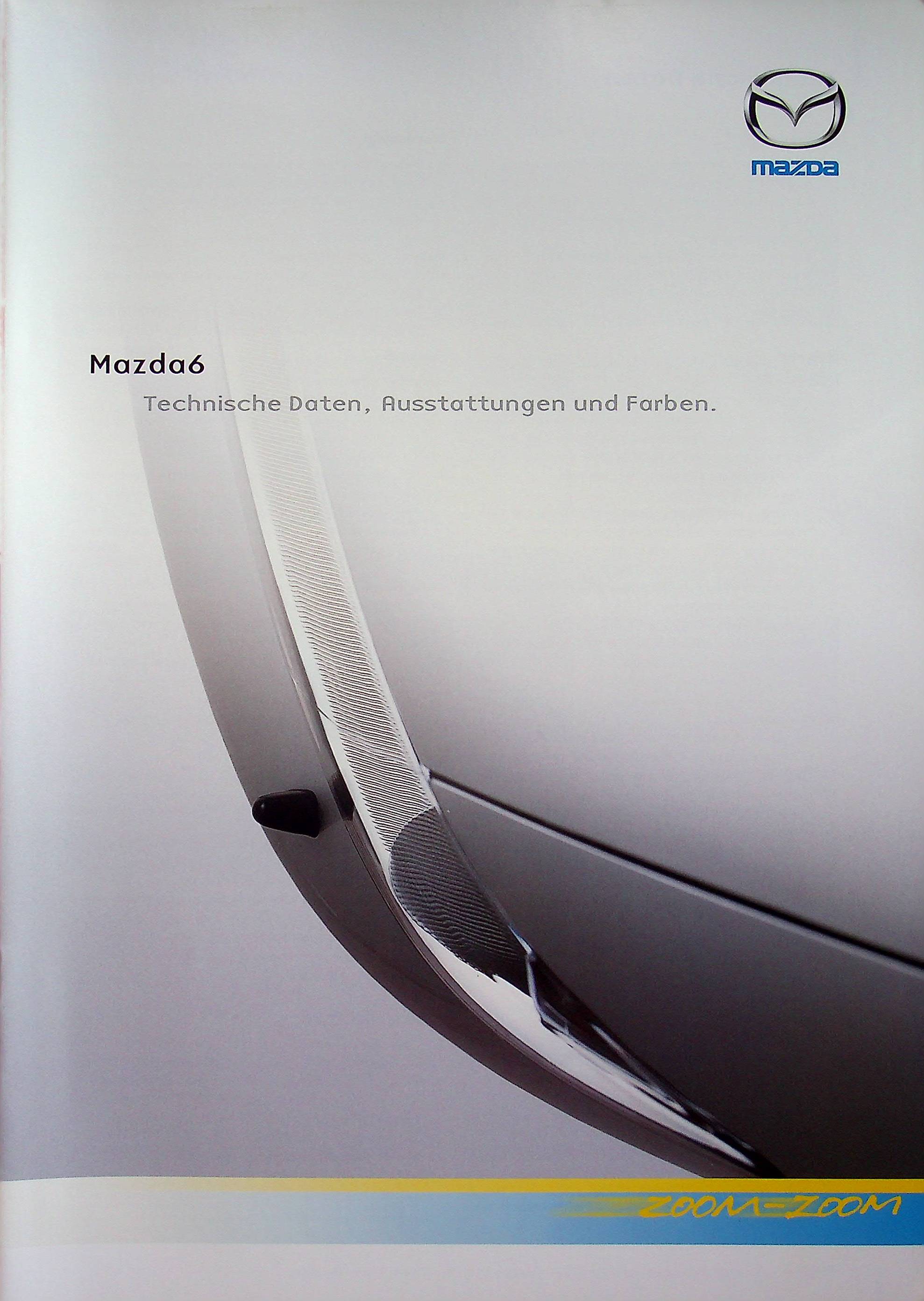Mazda 6 - Farben & technische Daten & Ausstattungen - Prospekt 02/2005