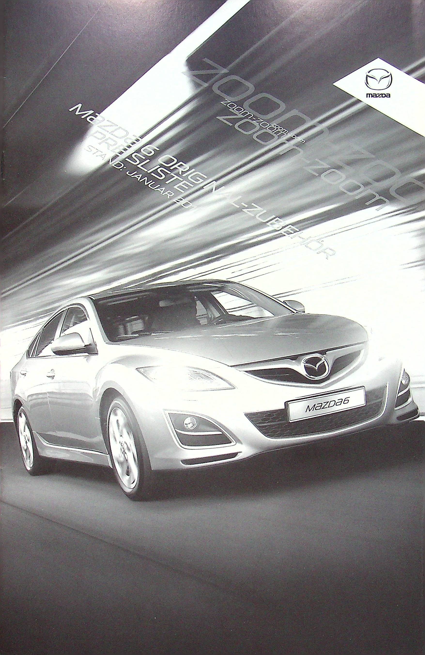 Mazda 6 - Zubehör Preisliste - Prospekt 01/2011