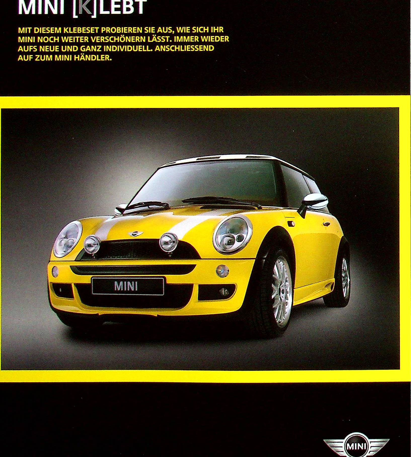 Mini Cooper - klebt - Prospekt 06/2003