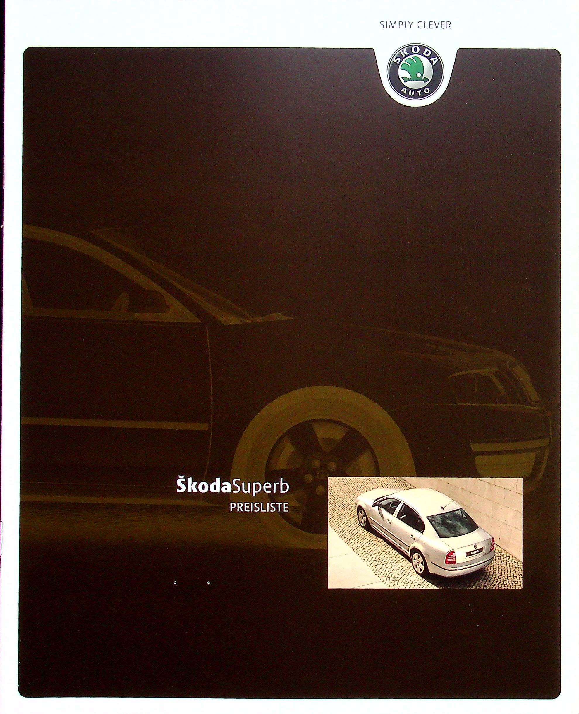 Skoda Superb - Preisliste & Extras - Prospekt 01/2004