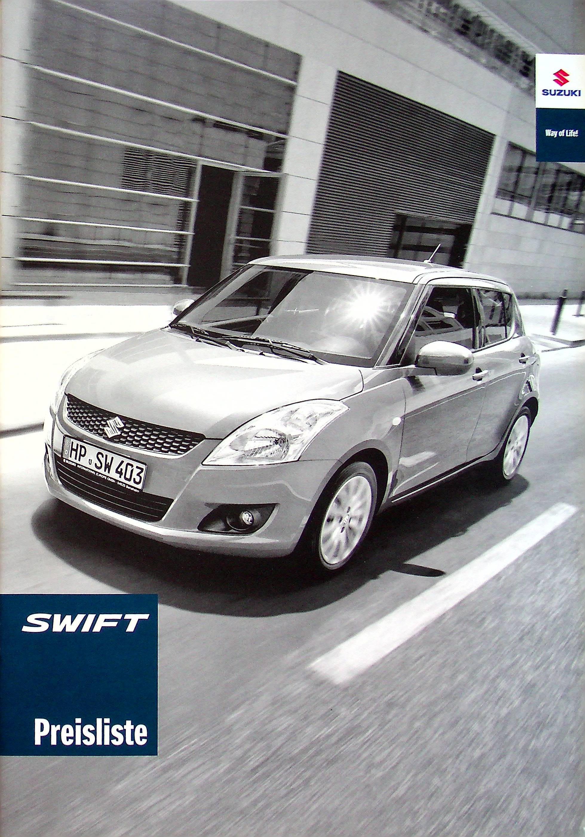 Suzuki Swift - Preisliste & Extras - Prospekt 04/2011