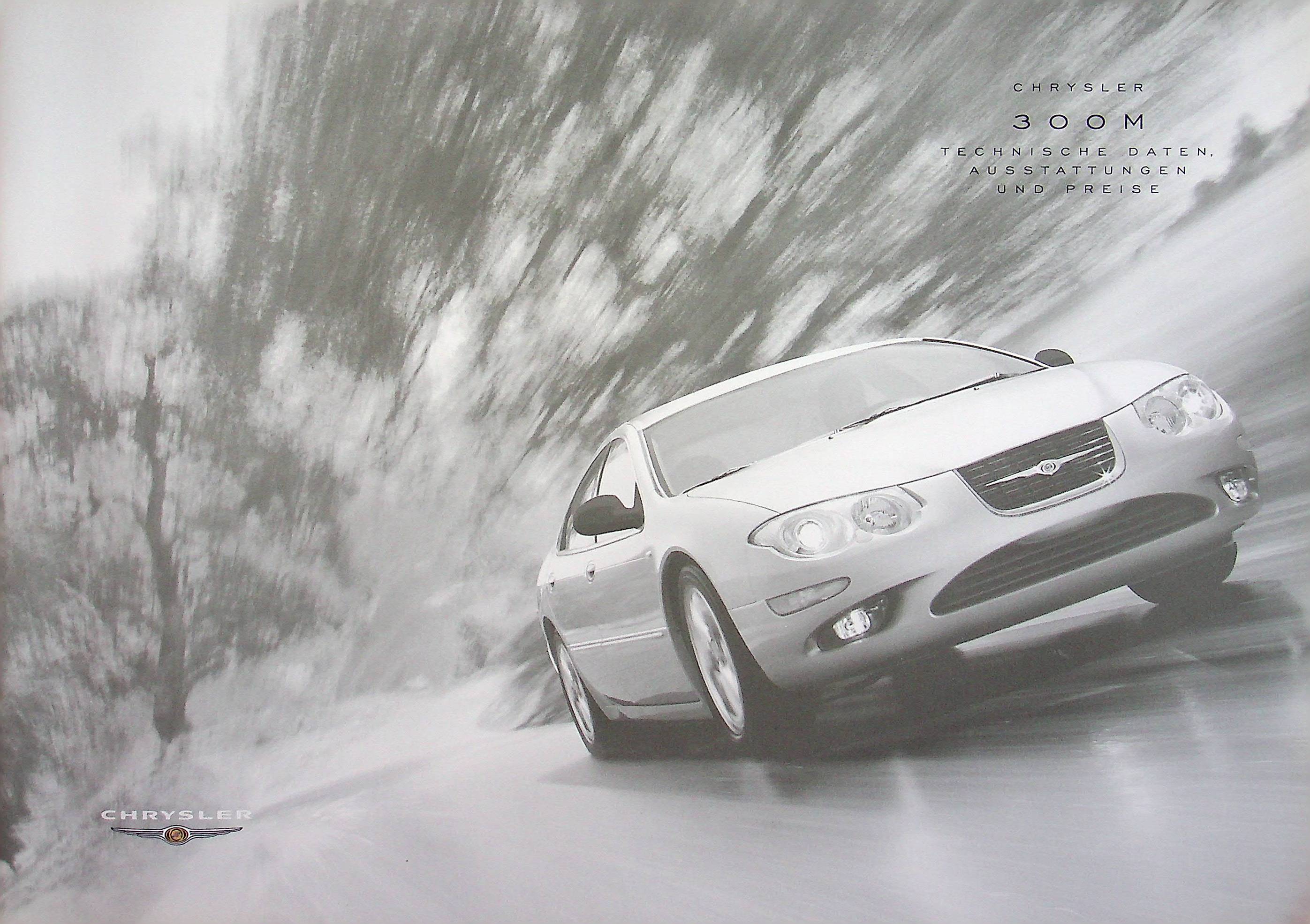 Chrysler 300 M - Farben & Ausstattung & tech. Daten - Prospekt 08/2003