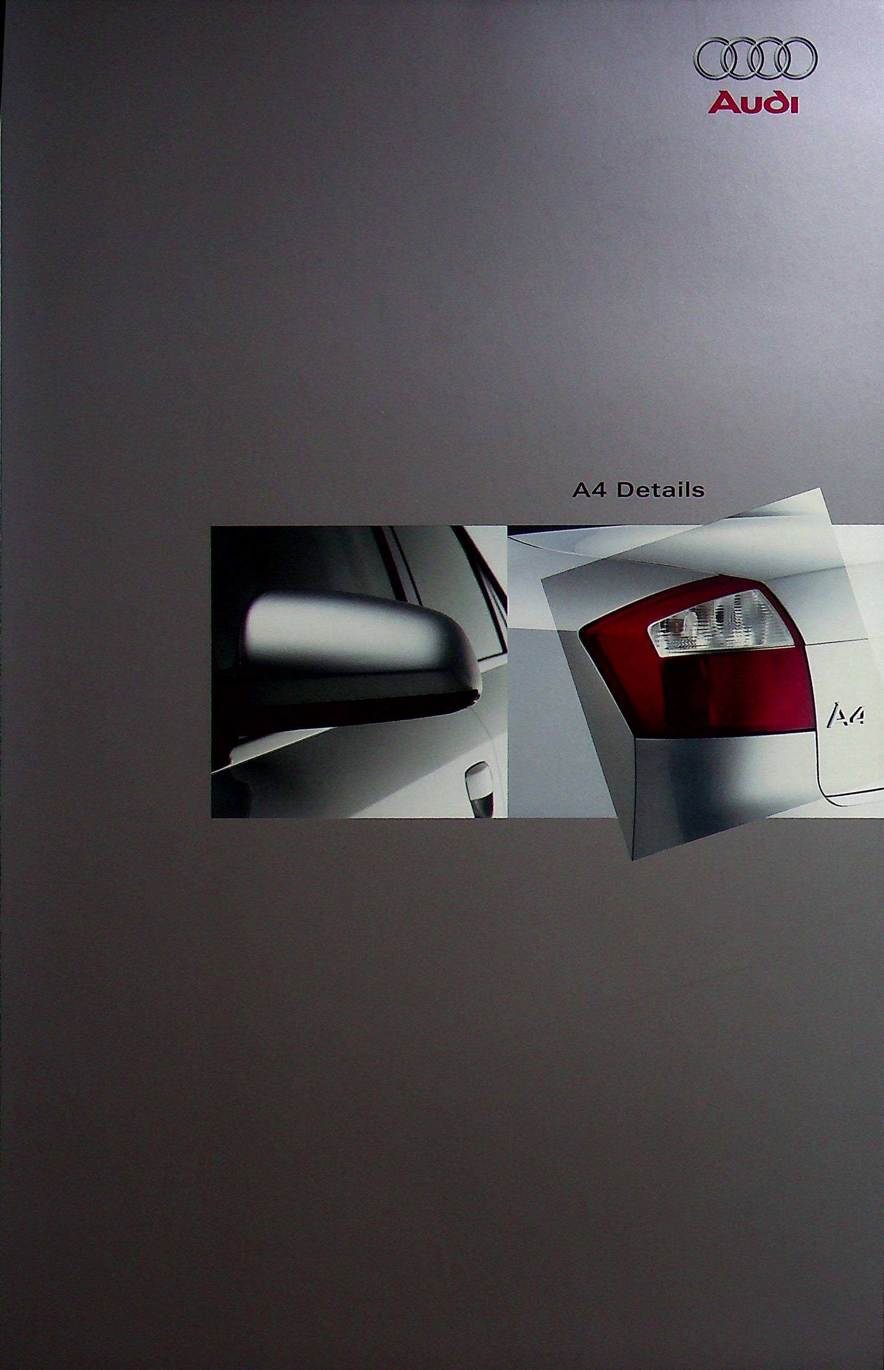 Audi A4 Limousine + Avant - Details - Prospekt 04/2004