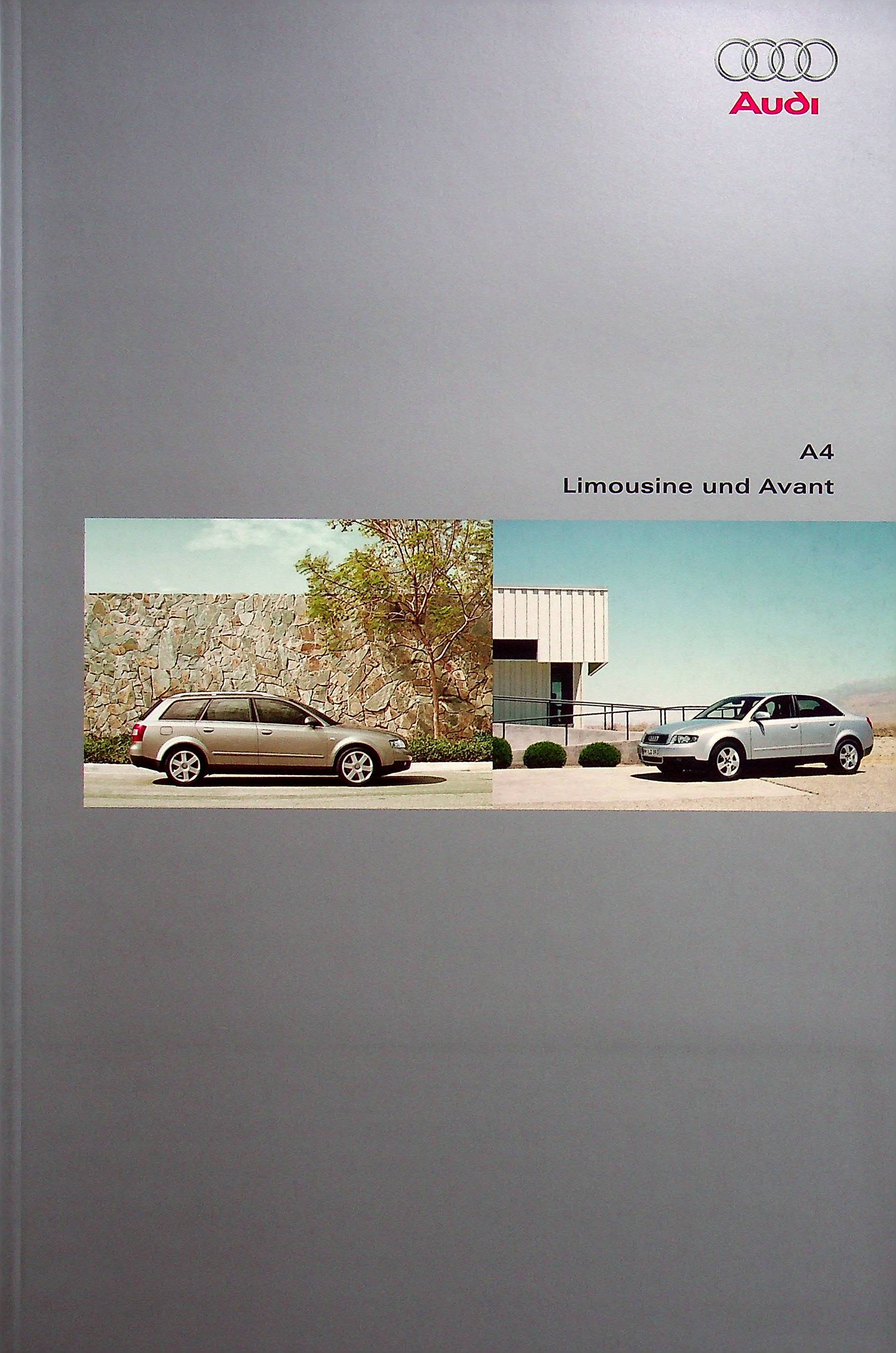 Audi A4 Limousine + Avant Prospekt 07/2002