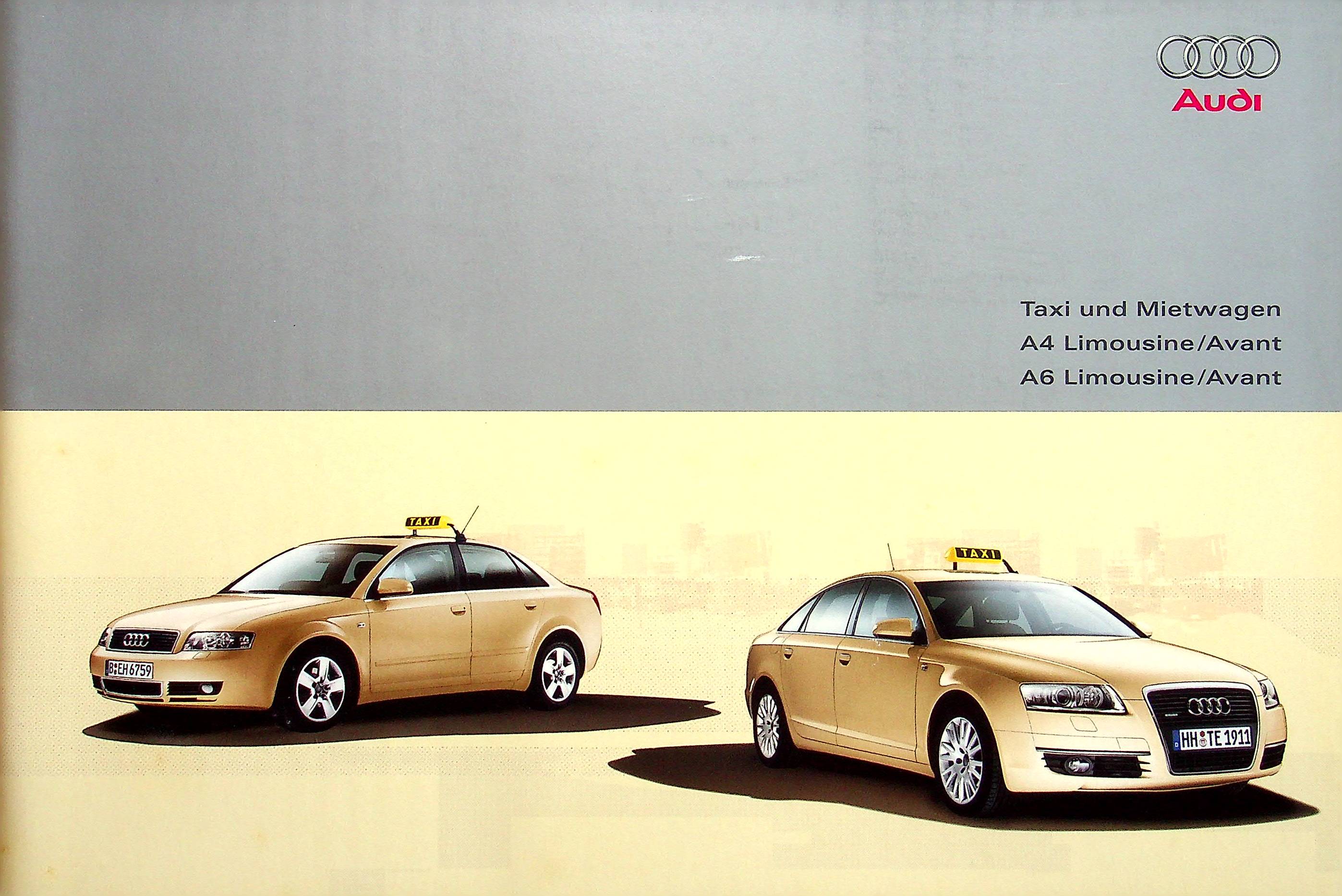 Audi A4 A6 + Avant - Taxi - Prospekt 07/2004